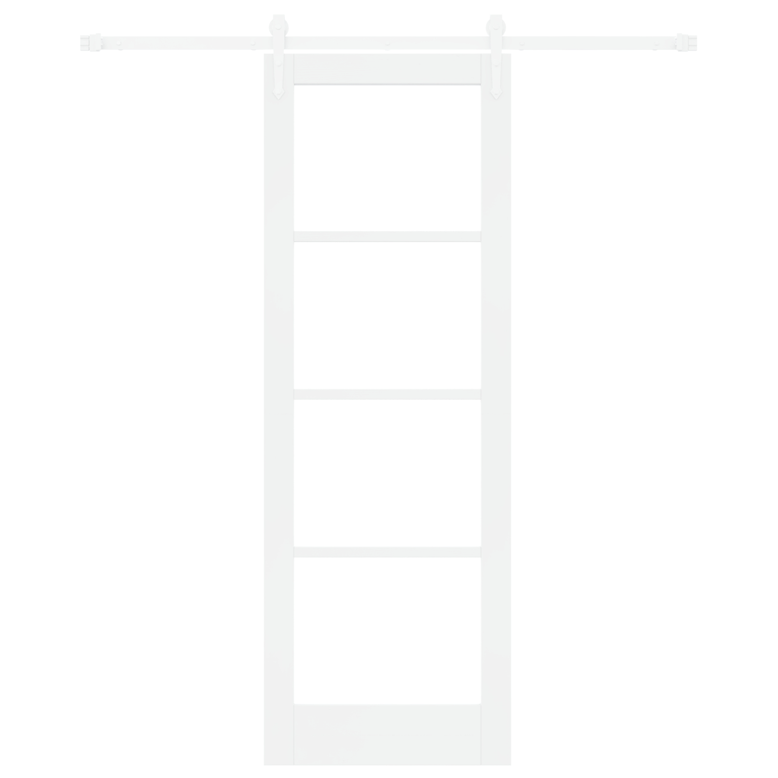 vidaXL Ușă glisantă Manual Alb 73.5 x 211 cm Lemn și metal vidaXL Ușă glisantă Manual Alb 73.5 x 211 cm Lemn și metal