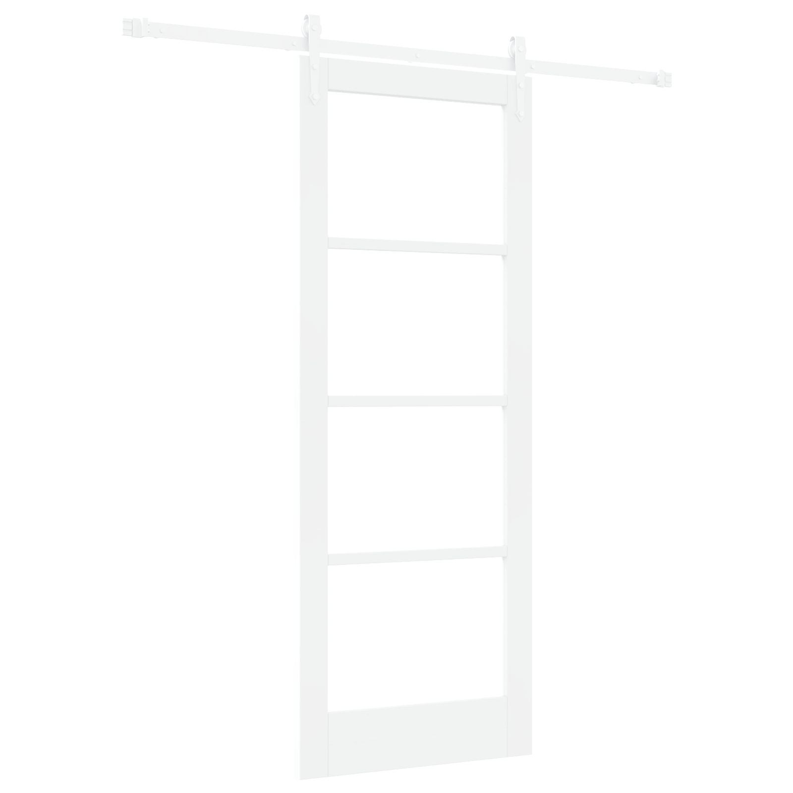 vidaXL Ușă glisantă Manual Alb 78 x 202 cm Lemn și metal vidaXL Ușă glisantă Manual Alb 78 x 202 cm Lemn și metal
