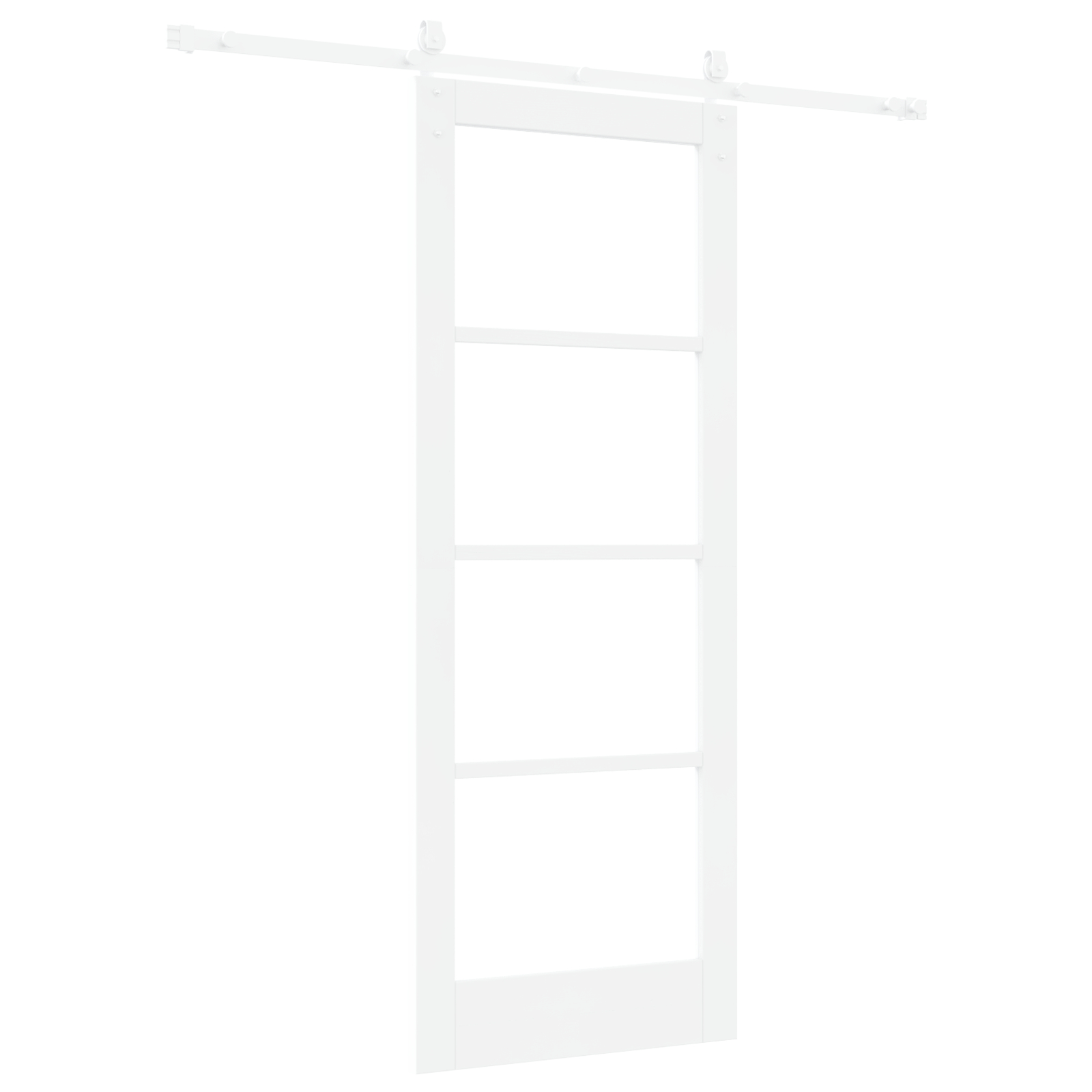 vidaXL Ușă glisantă Manual Alb 78 x 202 cm Lemn și metal vidaXL Ușă glisantă Manual Alb 78 x 202 cm Lemn și metal