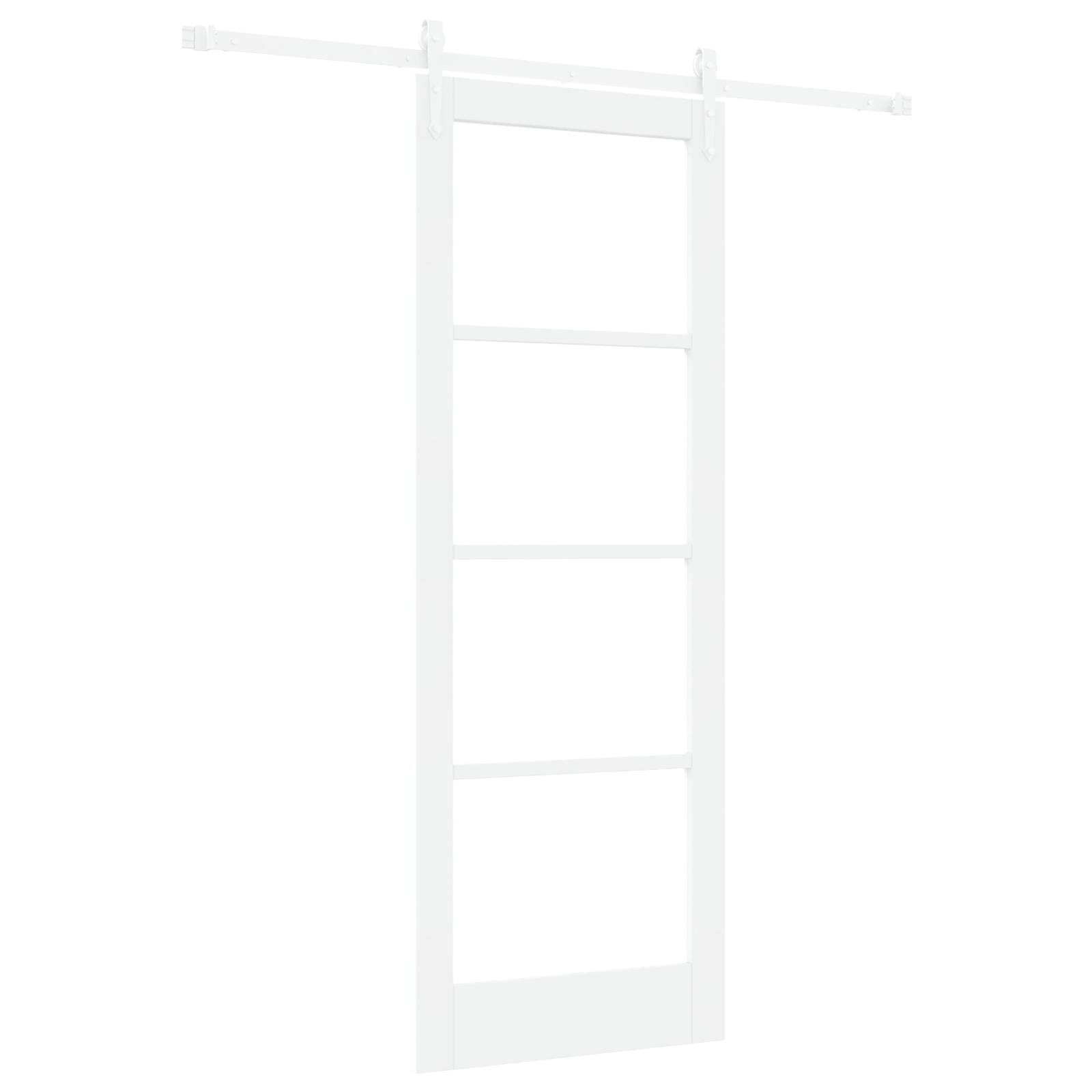 vidaXL Ușă glisantă Manual Alb 78 x 211 cm Lemn și metal vidaXL Ușă glisantă Manual Alb 78 x 211 cm Lemn și metal
