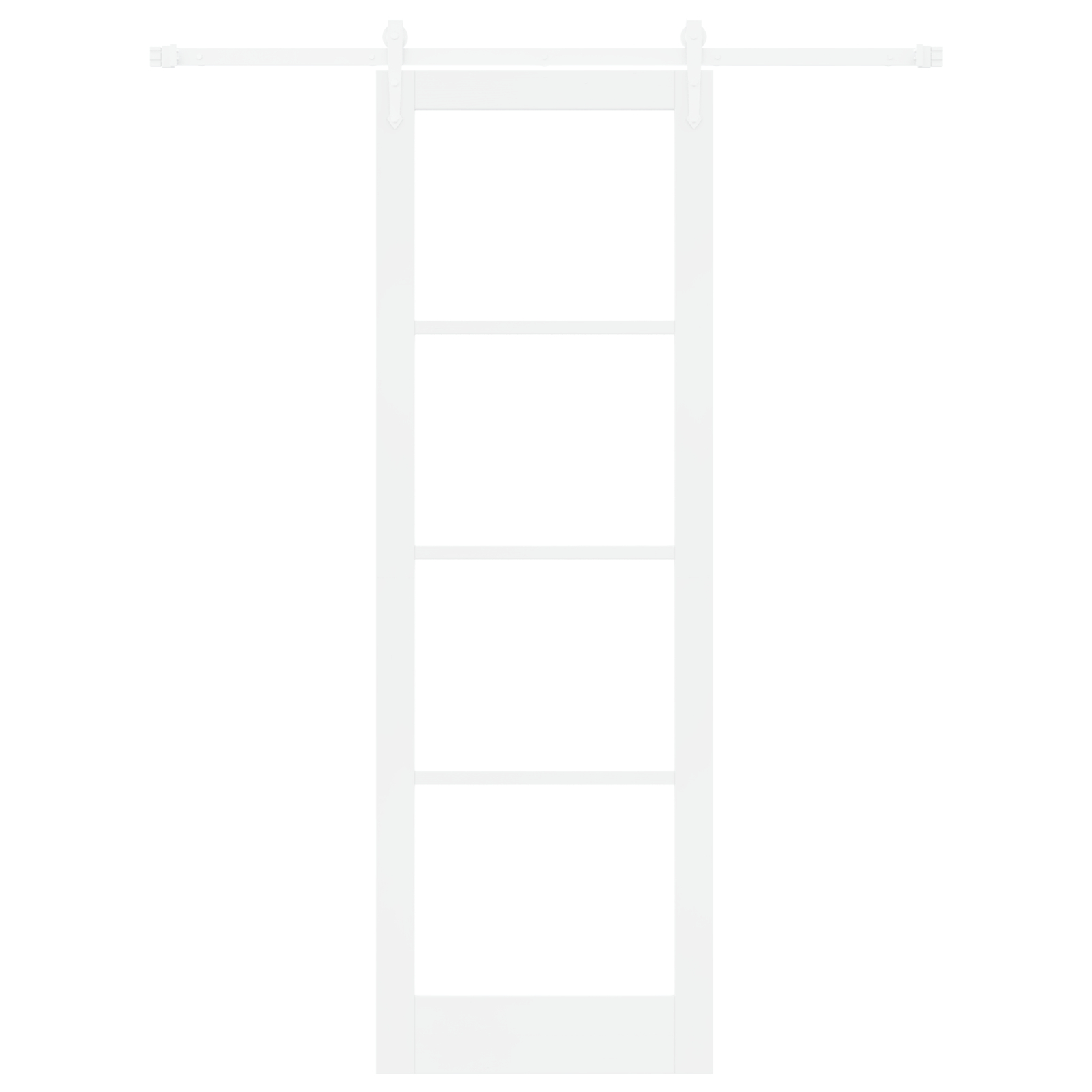 vidaXL Ușă glisantă Manual Alb 78 x 232 cm Lemn și metal vidaXL Ușă glisantă Manual Alb 78 x 232 cm Lemn și metal
