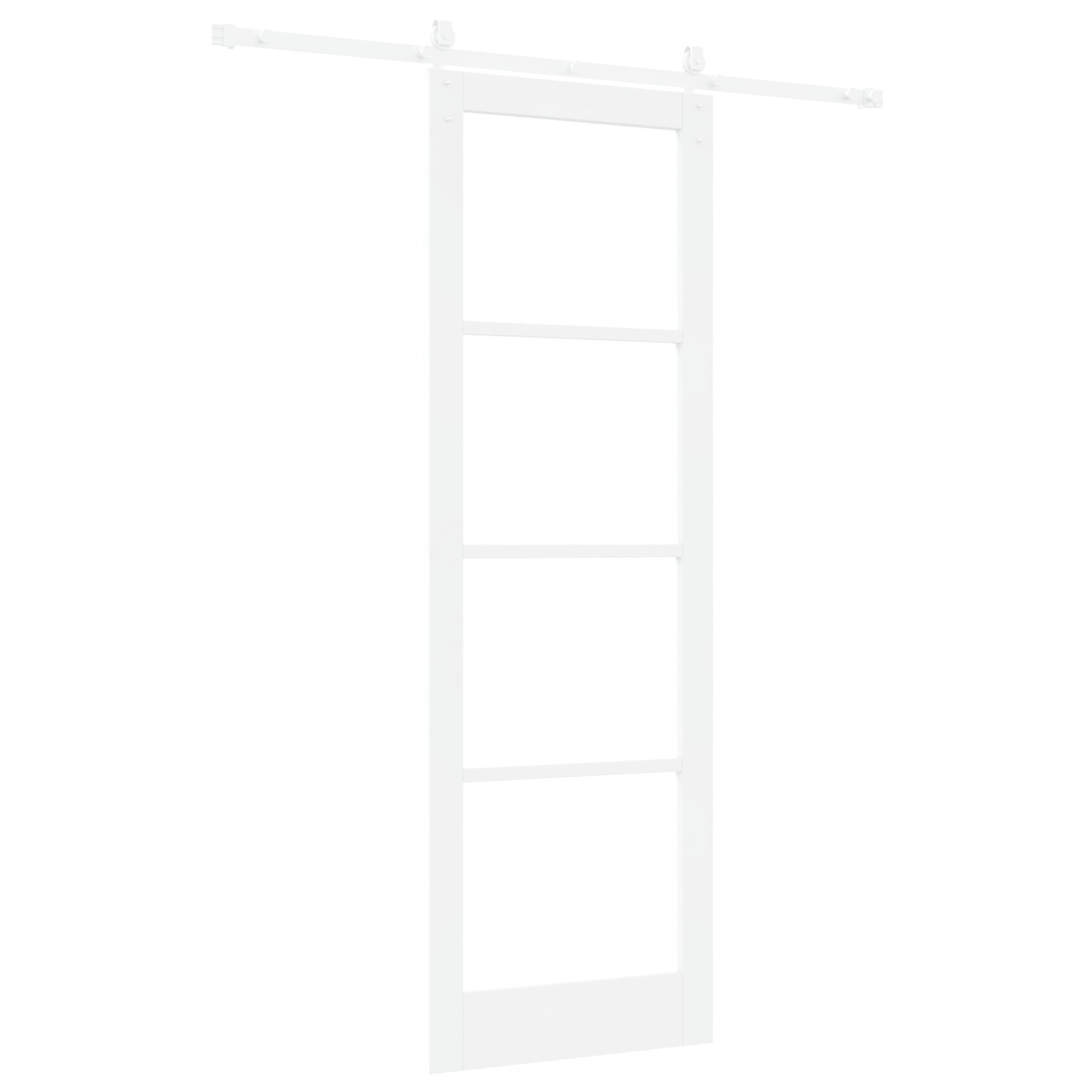 vidaXL Ușă glisantă Manual Alb 78 x 232 cm Lemn și metal vidaXL Ușă glisantă Manual Alb 78 x 232 cm Lemn și metal