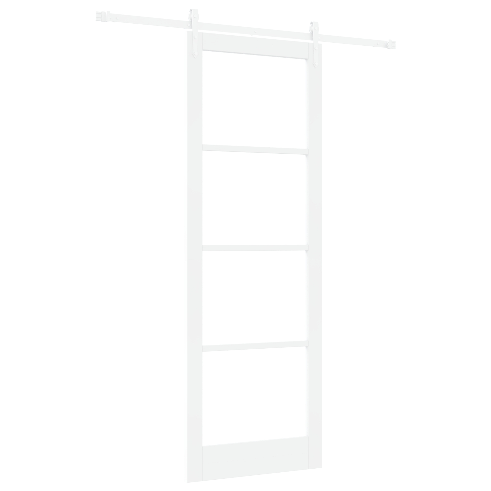 vidaXL Ușă glisantă Manual Alb 83 x 232 cm Lemn și metal vidaXL Ușă glisantă Manual Alb 83 x 232 cm Lemn și metal