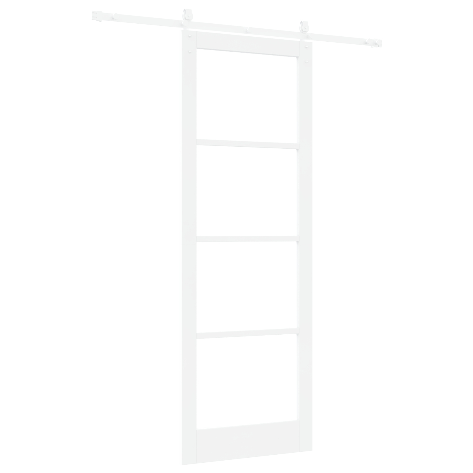 vidaXL Ușă glisantă Manual Alb 83 x 232 cm Lemn și metal vidaXL Ușă glisantă Manual Alb 83 x 232 cm Lemn și metal