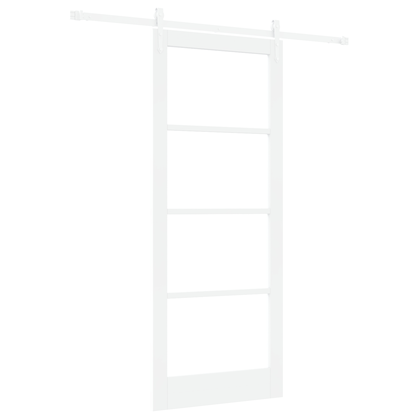 vidaXL Ușă glisantă Manual Alb 86 x 211 cm Lemn și metal vidaXL Ușă glisantă Manual Alb 86 x 211 cm Lemn și metal