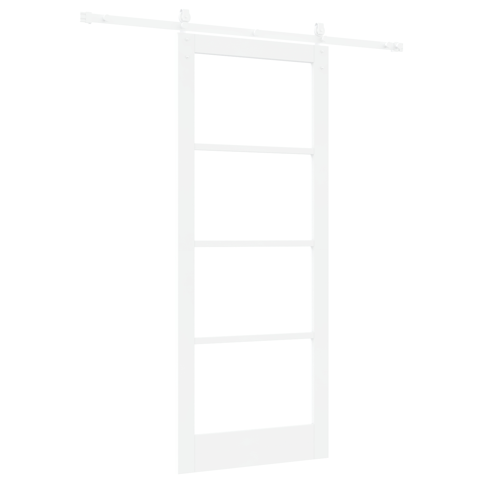 vidaXL Ușă glisantă Manual Alb 86 x 211 cm Lemn și metal vidaXL Ușă glisantă Manual Alb 86 x 211 cm Lemn și metal