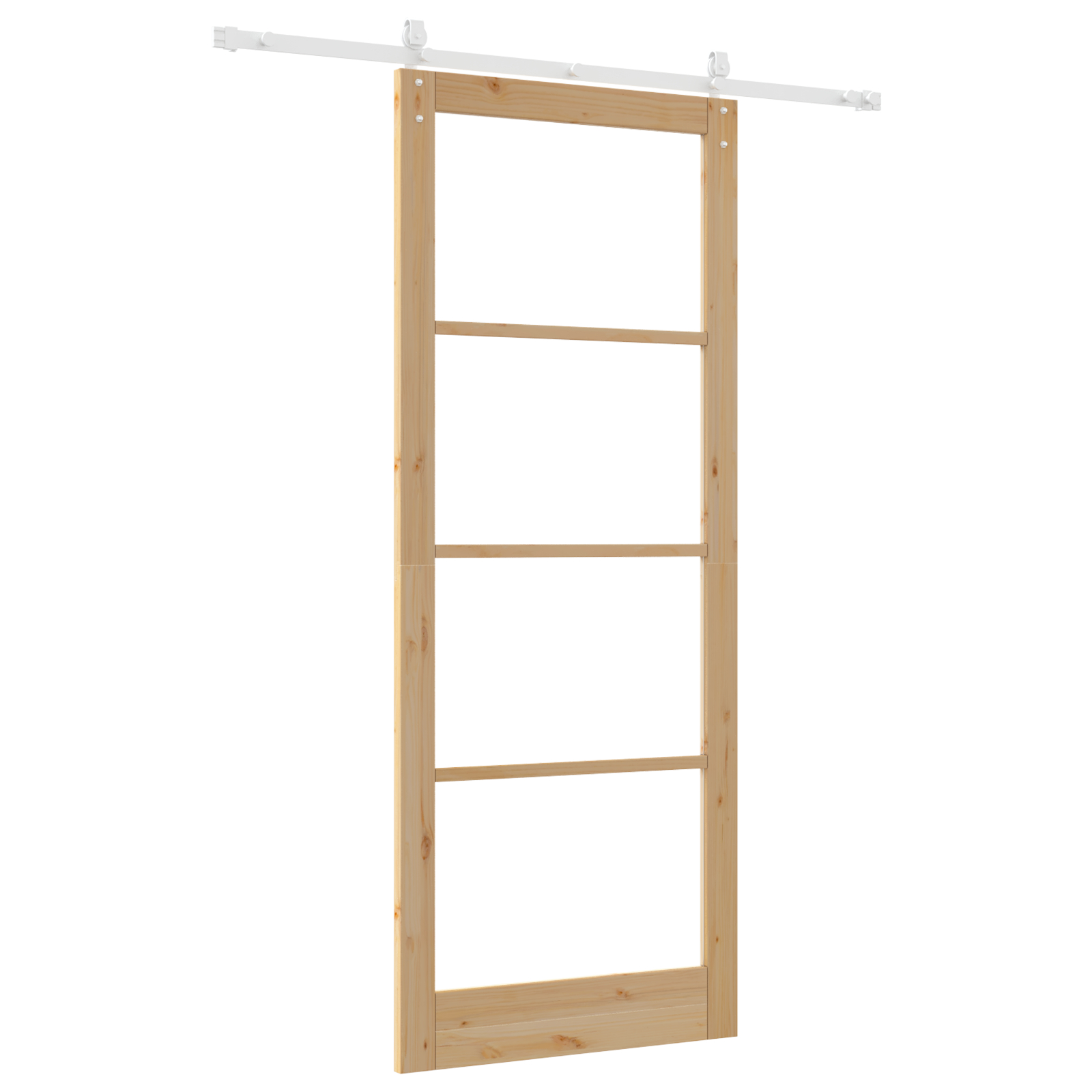vidaXL Ușă glisantă Manual Maro 93 x 232 cm Lemn și metal