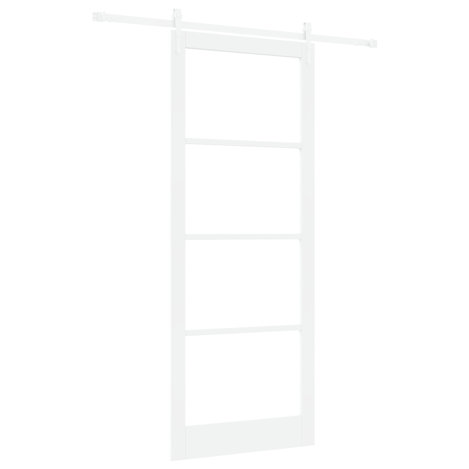 vidaXL Ușă glisantă Manual Alb 93 x 232 cm Lemn și metal vidaXL Ușă glisantă Manual Alb 93 x 232 cm Lemn și metal