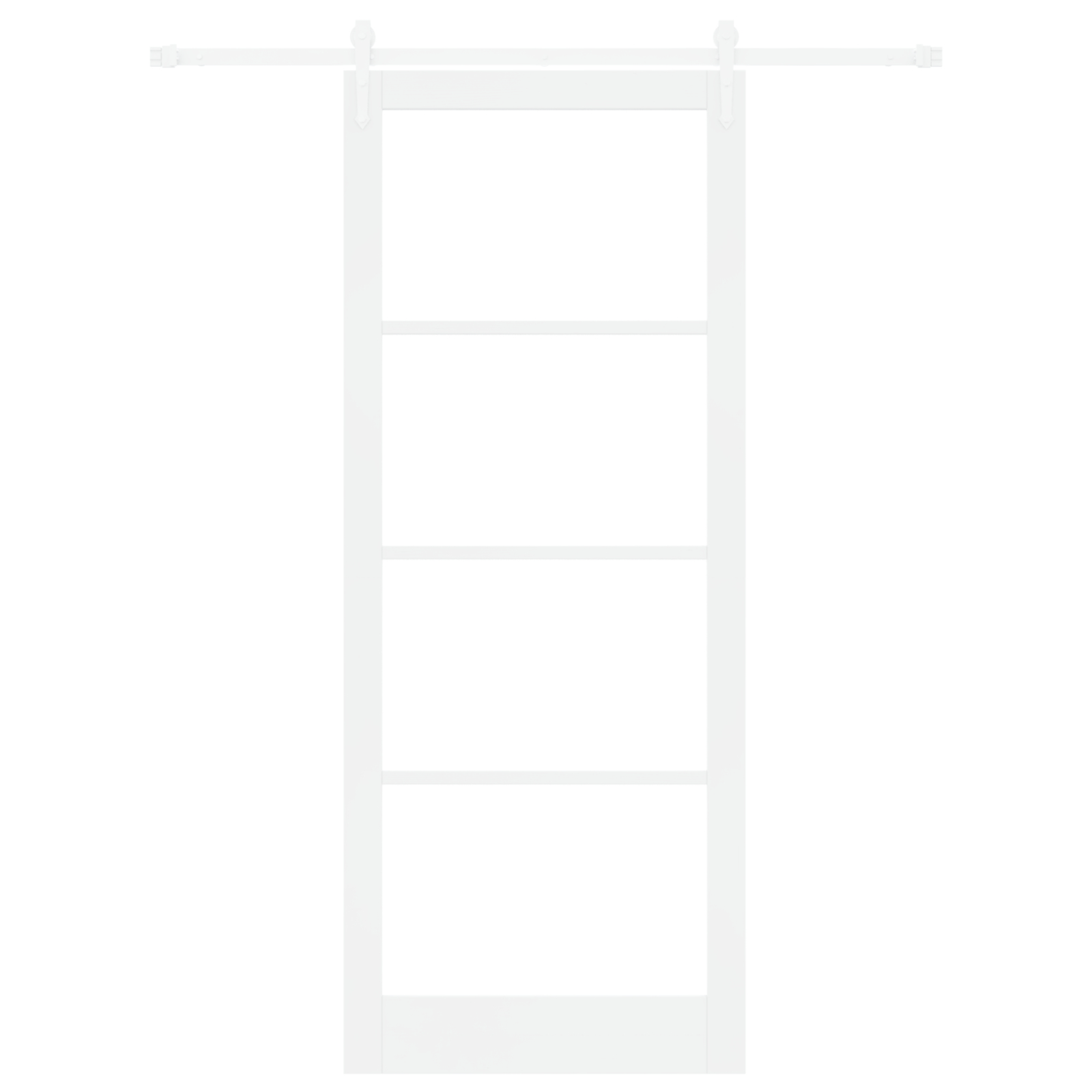 vidaXL Ușă glisantă Manual Alb 93 x 232 cm Lemn și metal vidaXL Ușă glisantă Manual Alb 93 x 232 cm Lemn și metal