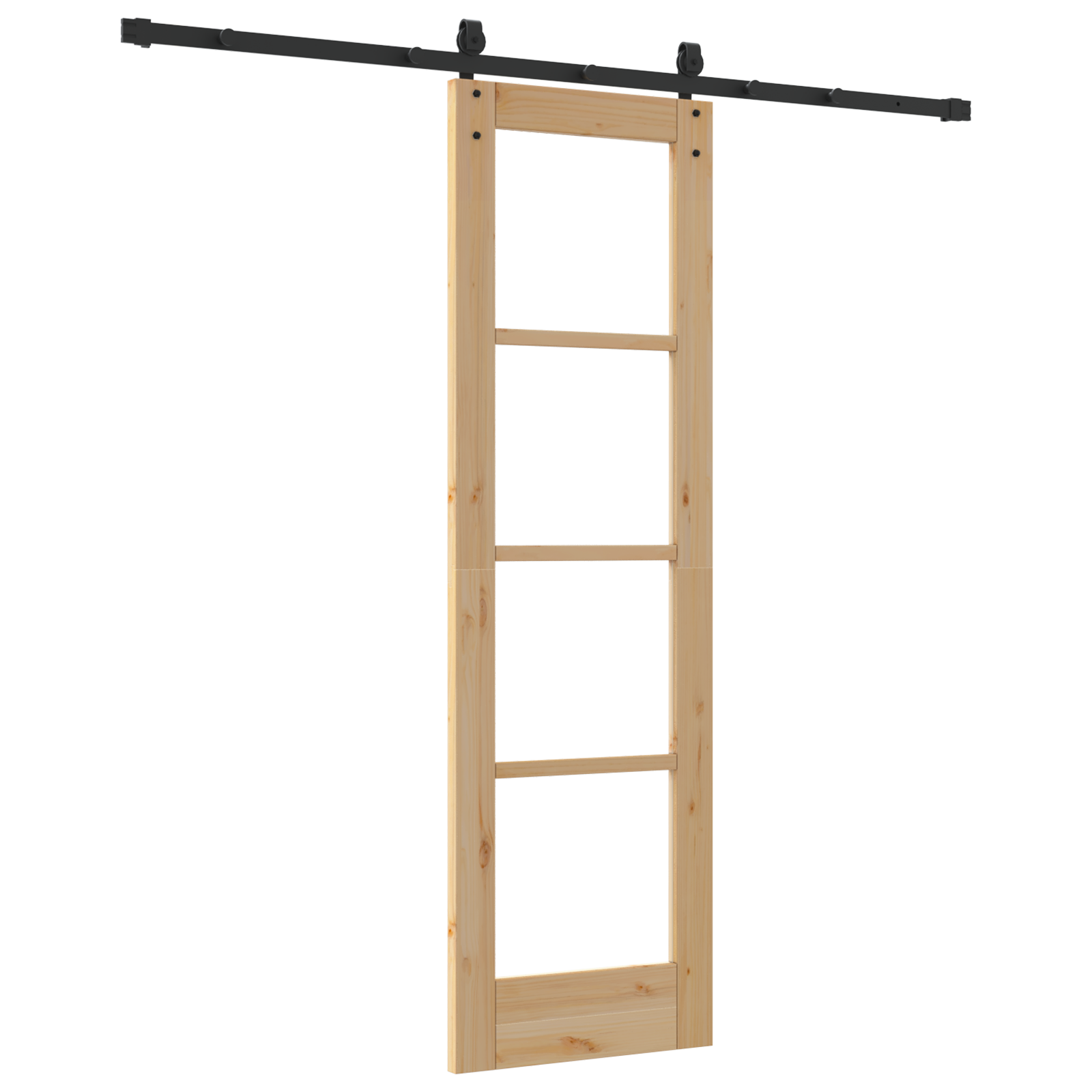 Ușă glisantă vidaXL cu set de accesorii 61x198.5 cm Lemn solid de pin
