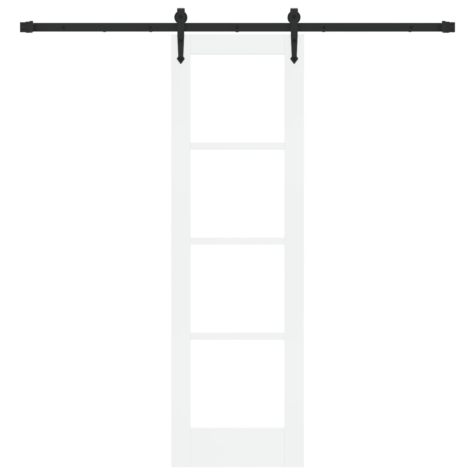 vidaXL Ușă glisantă Manual Alb 61 x 198.5 cm Lemn și metal