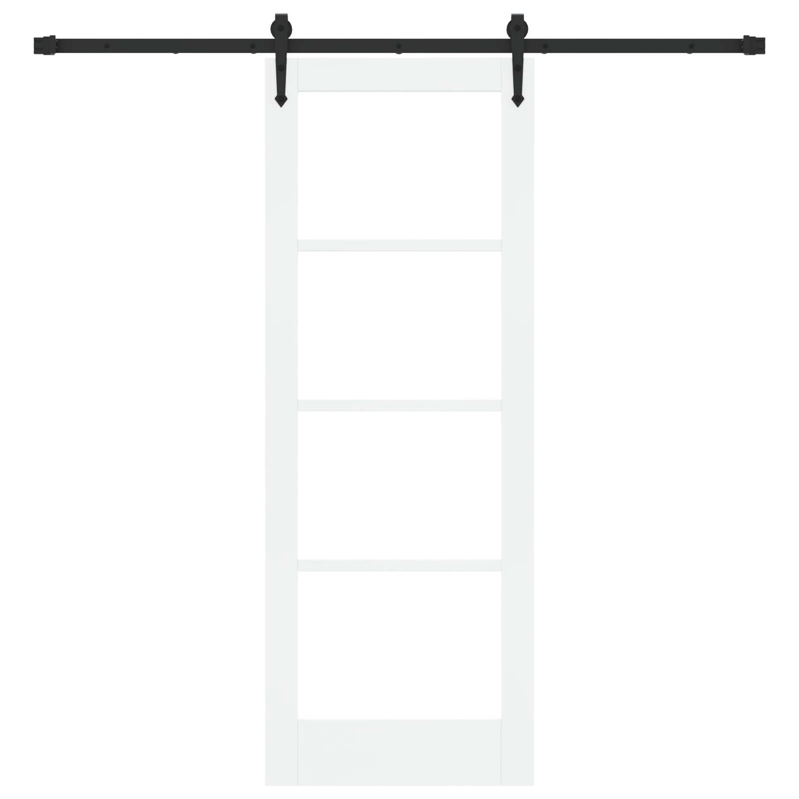 vidaXL Ușă glisantă Manual Alb 73.5 x 198.5 cm Lemn și metal vidaXL Ușă glisantă Manual Alb 73.5 x 198.5 cm Lemn și metal