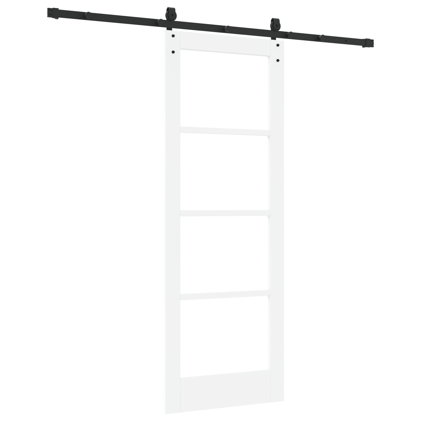 vidaXL Ușă glisantă Manual Alb 73.5 x 198.5 cm Lemn și metal vidaXL Ușă glisantă Manual Alb 73.5 x 198.5 cm Lemn și metal