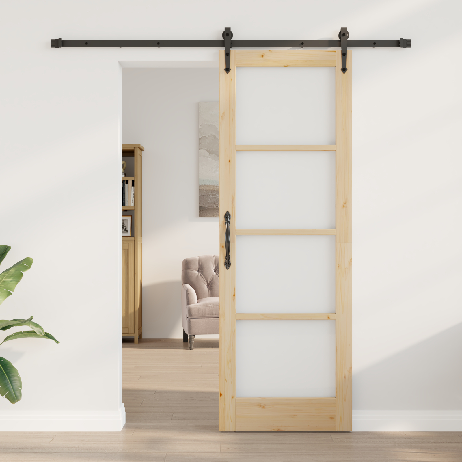 Set uși glisante vidaXL cu kit de montaj 73.5x211 cm Lemn solid de pin Set uși glisante vidaXL cu kit de montaj 73.5x211 cm Lemn solid de pin