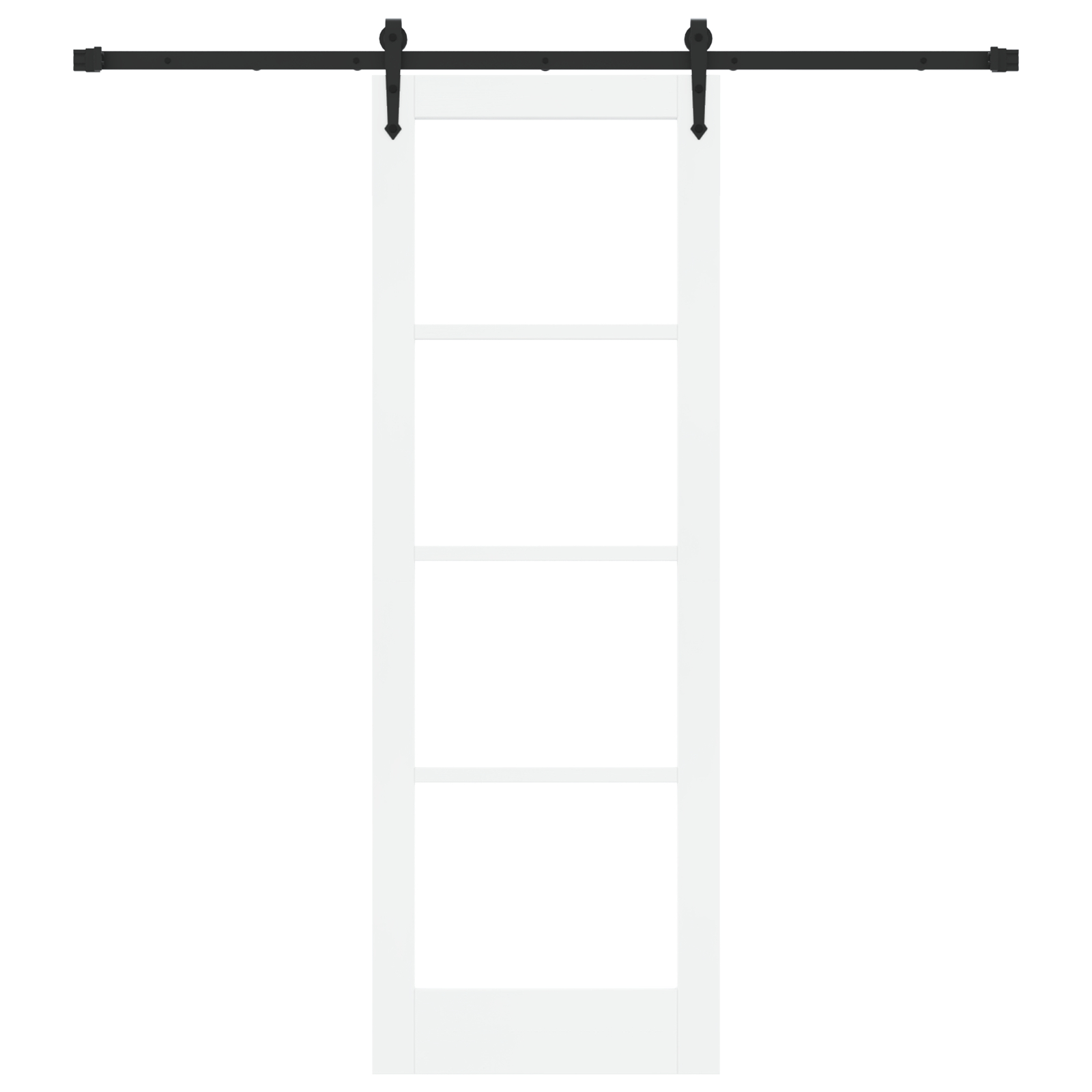 vidaXL Ușă glisantă Manual Alb 73.5 x 211 cm Lemn și metal vidaXL Ușă glisantă Manual Alb 73.5 x 211 cm Lemn și metal