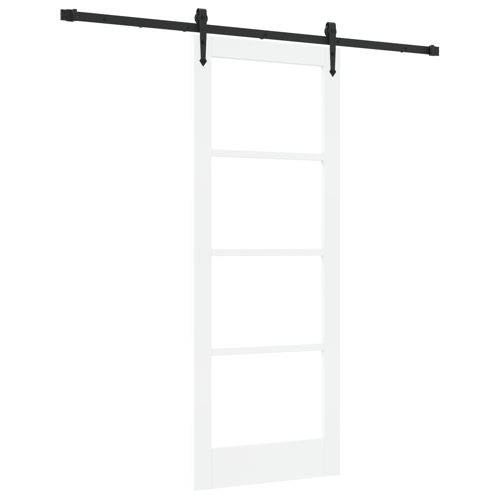 vidaXL Ușă glisantă Manual Alb 78 x 202 cm Lemn și metal vidaXL Ușă glisantă Manual Alb 78 x 202 cm Lemn și metal