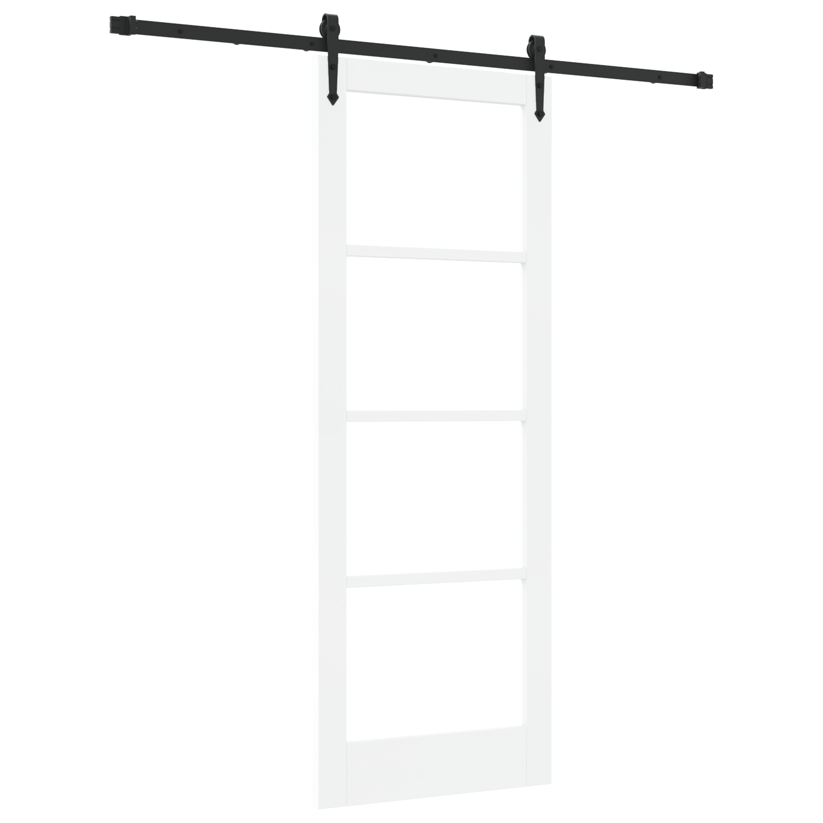 vidaXL Ușă glisantă Manual Alb 78 x 211 cm Lemn și metal vidaXL Ușă glisantă Manual Alb 78 x 211 cm Lemn și metal