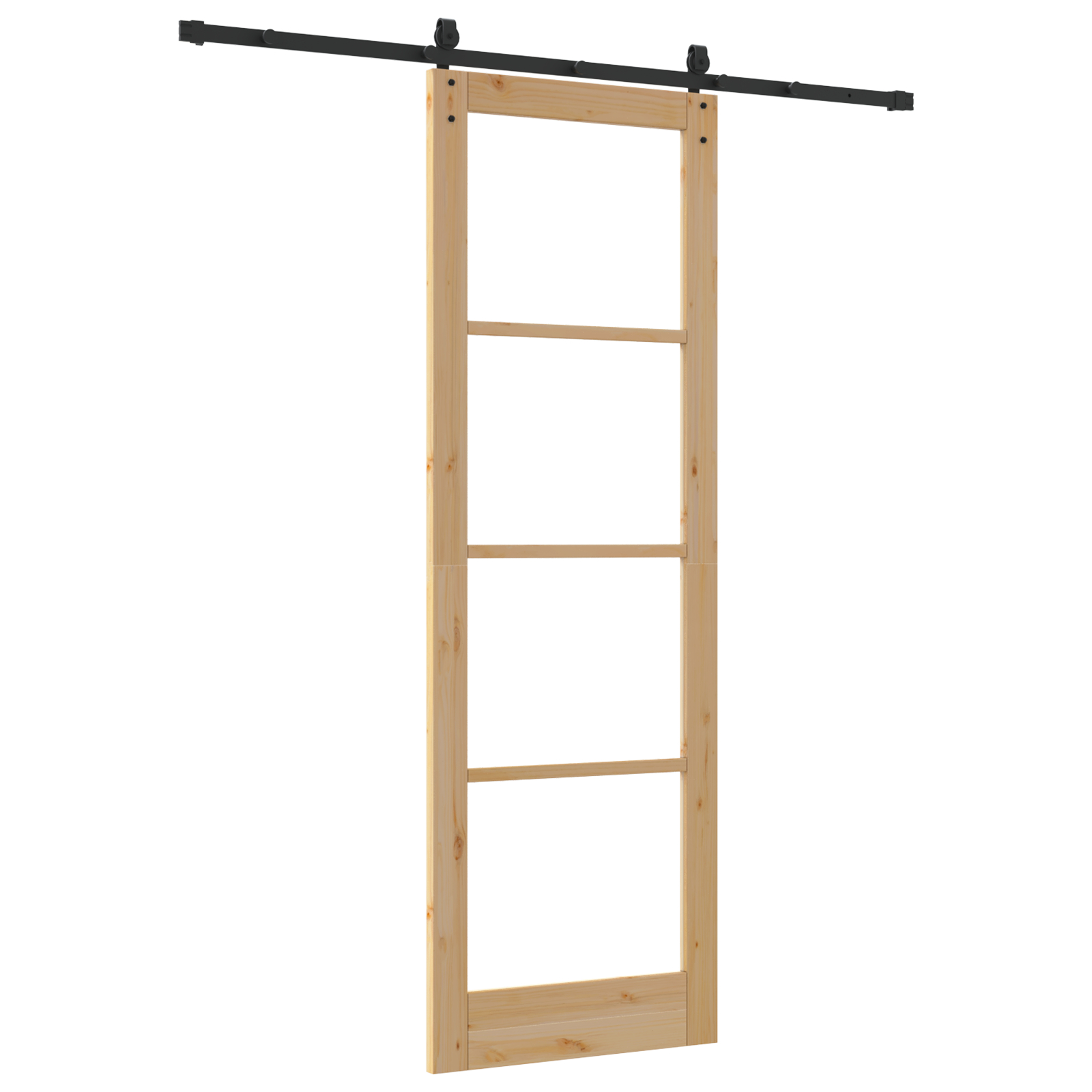 vidaXL Ușă glisantă Manual Maro 78 x 232 cm Lemn și metal vidaXL Ușă glisantă Manual Maro 78 x 232 cm Lemn și metal