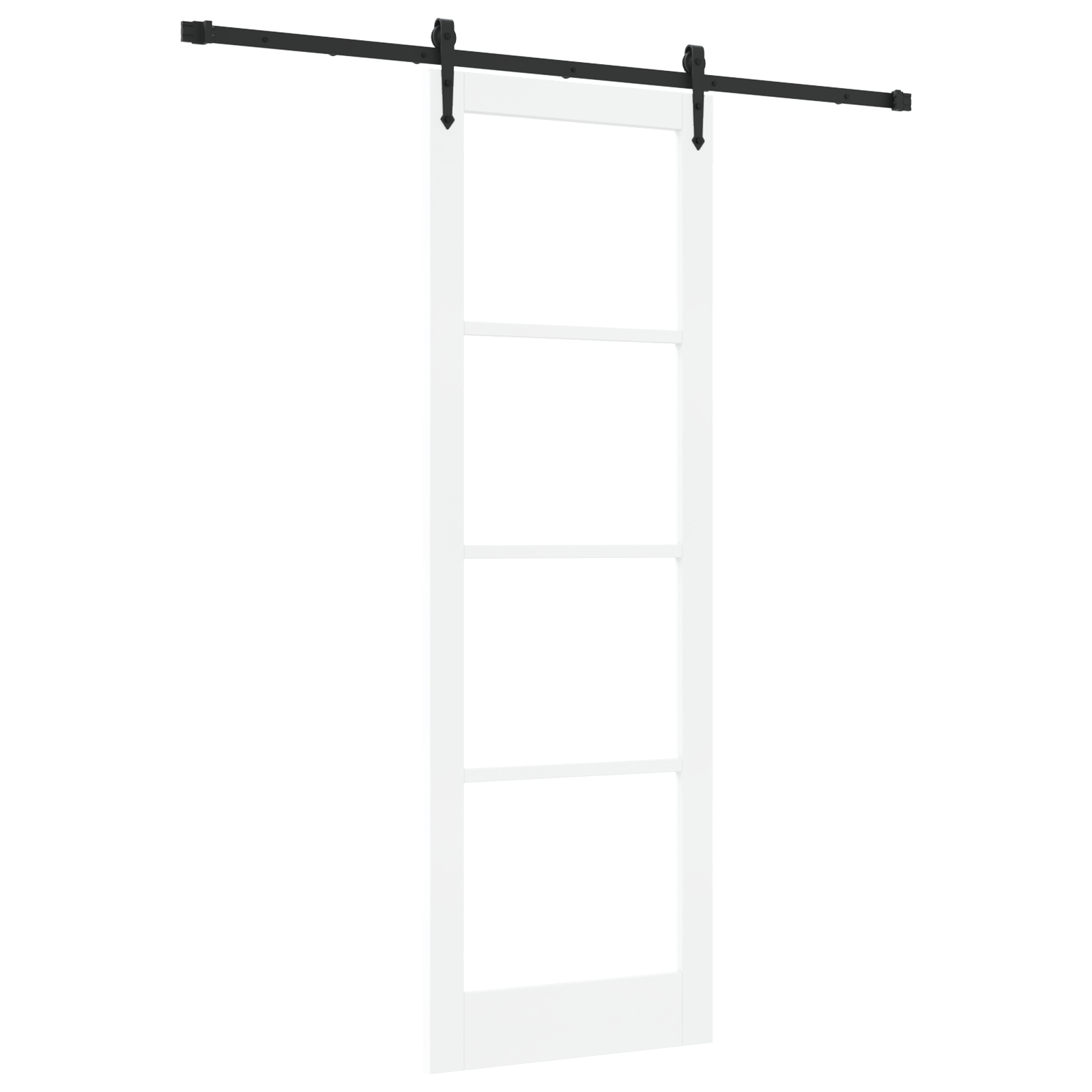 vidaXL Ușă glisantă Manual Alb 78 x 232 cm Lemn și metal vidaXL Ușă glisantă Manual Alb 78 x 232 cm Lemn și metal