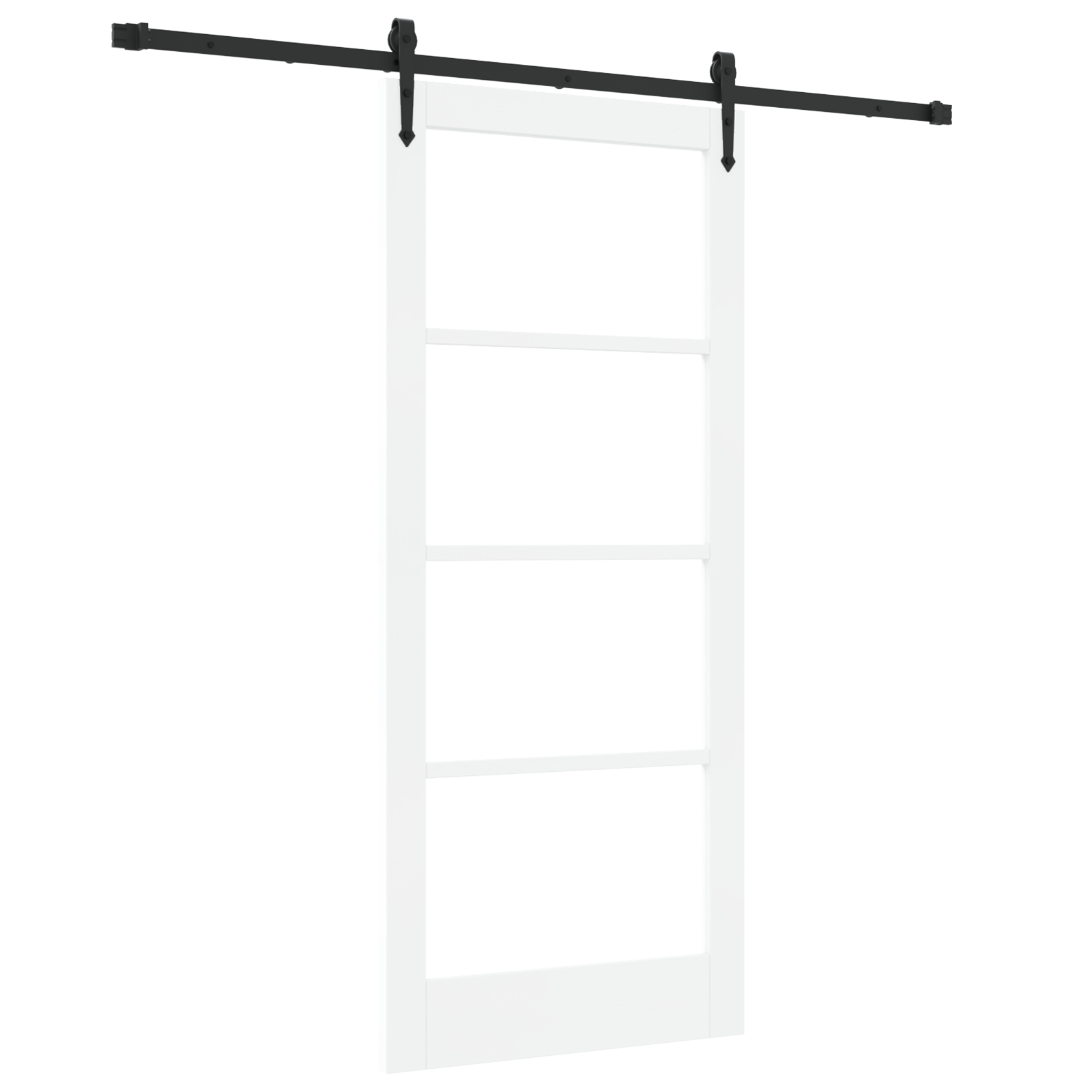 vidaXL Ușă glisantă Manual Alb 86 x 198.5 cm Lemn și metal vidaXL Ușă glisantă Manual Alb 86 x 198.5 cm Lemn și metal