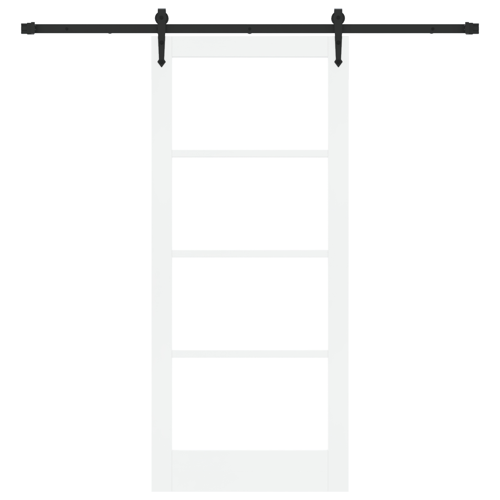 vidaXL Ușă glisantă Manual Alb 86 x 198.5 cm Lemn și metal vidaXL Ușă glisantă Manual Alb 86 x 198.5 cm Lemn și metal