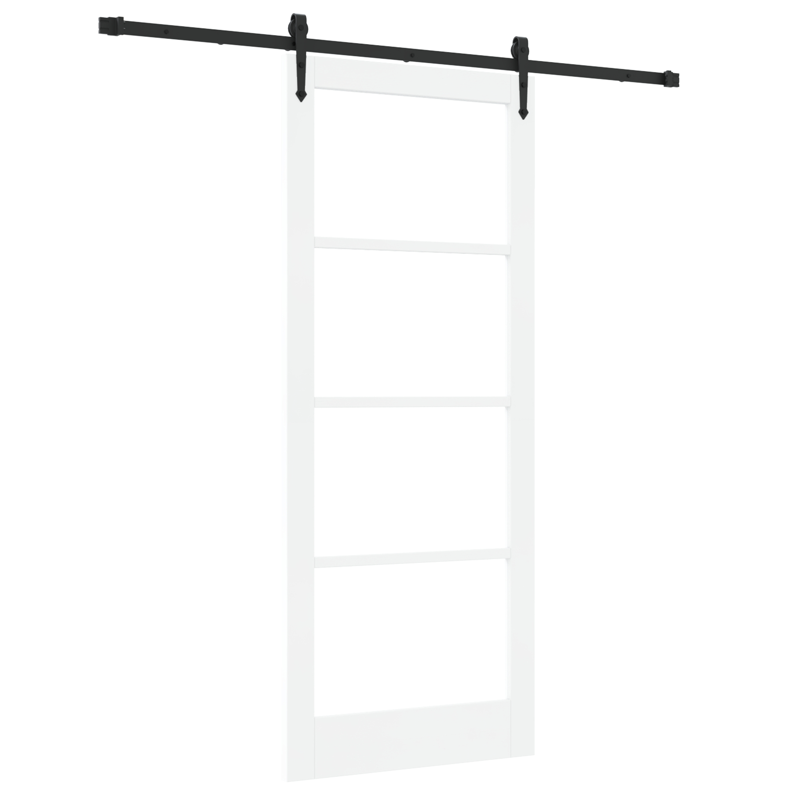 vidaXL Ușă glisantă Manual Alb 86 x 211 cm Lemn și metal vidaXL Ușă glisantă Manual Alb 86 x 211 cm Lemn și metal