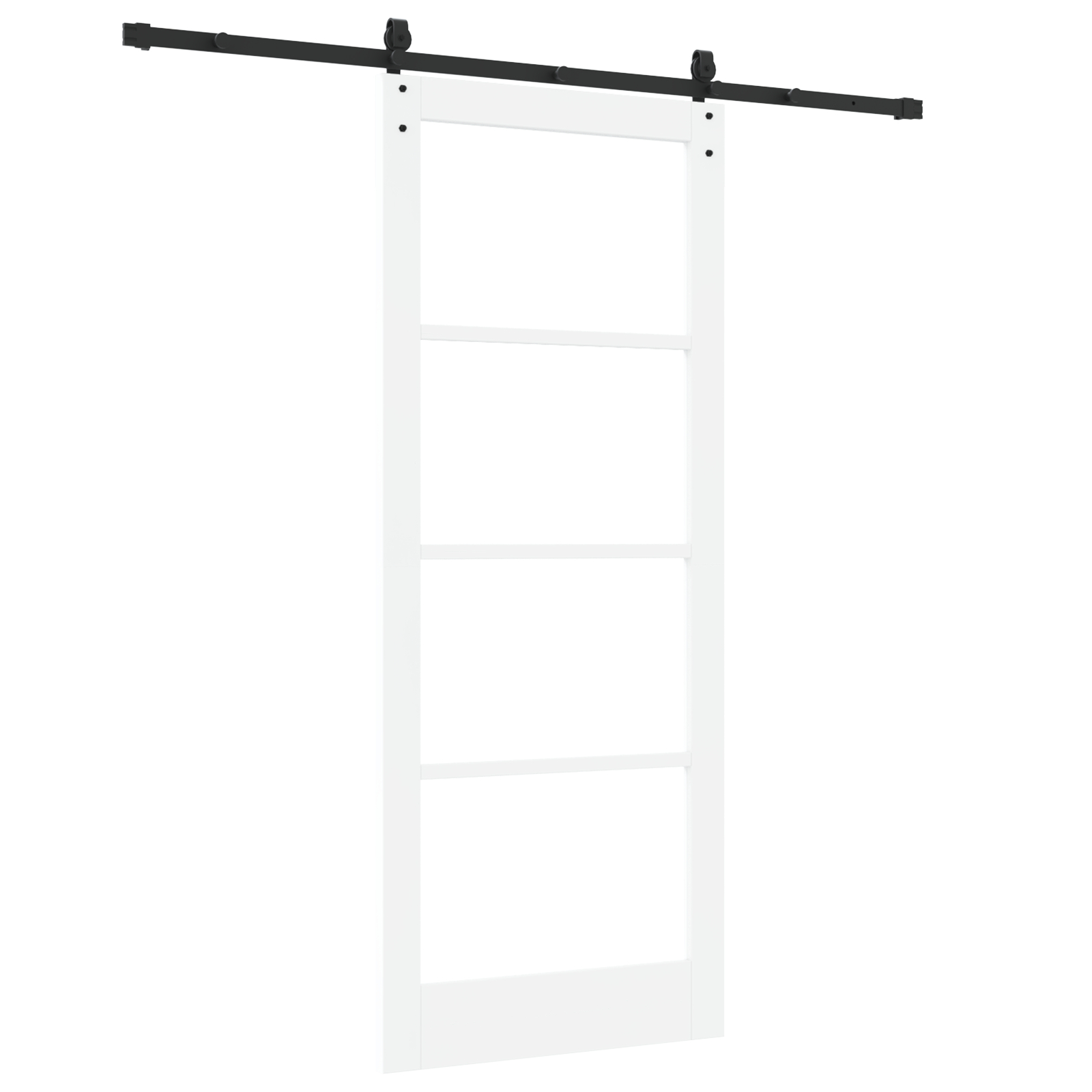 vidaXL Ușă glisantă Manual Alb 86 x 211 cm Lemn și metal vidaXL Ușă glisantă Manual Alb 86 x 211 cm Lemn și metal