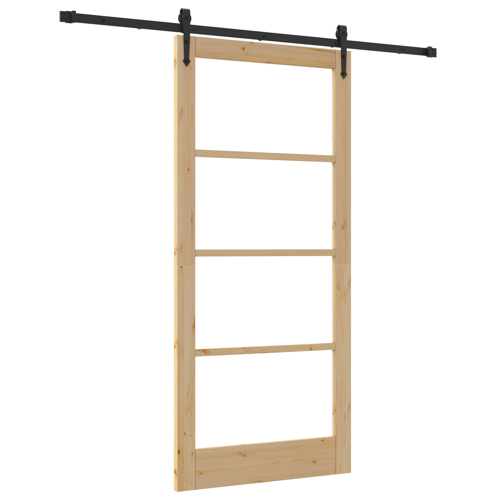Set Ușă Glisantă vidaXL cu Hardware 93x202 cm Lemn Masiv de Pin Set Ușă Glisantă vidaXL cu Hardware 93x202 cm Lemn Masiv de Pin