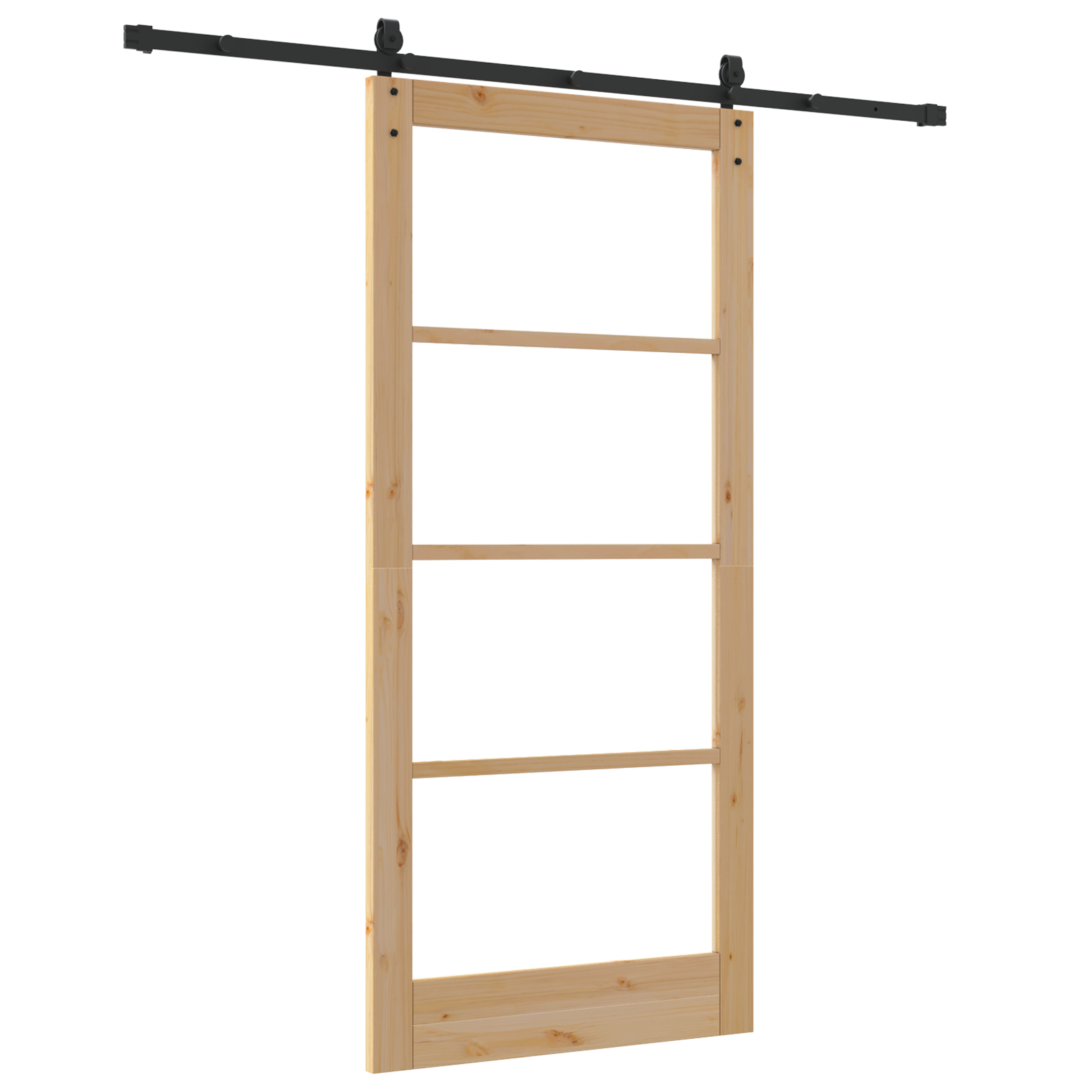 Set Ușă Glisantă vidaXL cu Hardware 93x202 cm Lemn Masiv de Pin Set Ușă Glisantă vidaXL cu Hardware 93x202 cm Lemn Masiv de Pin