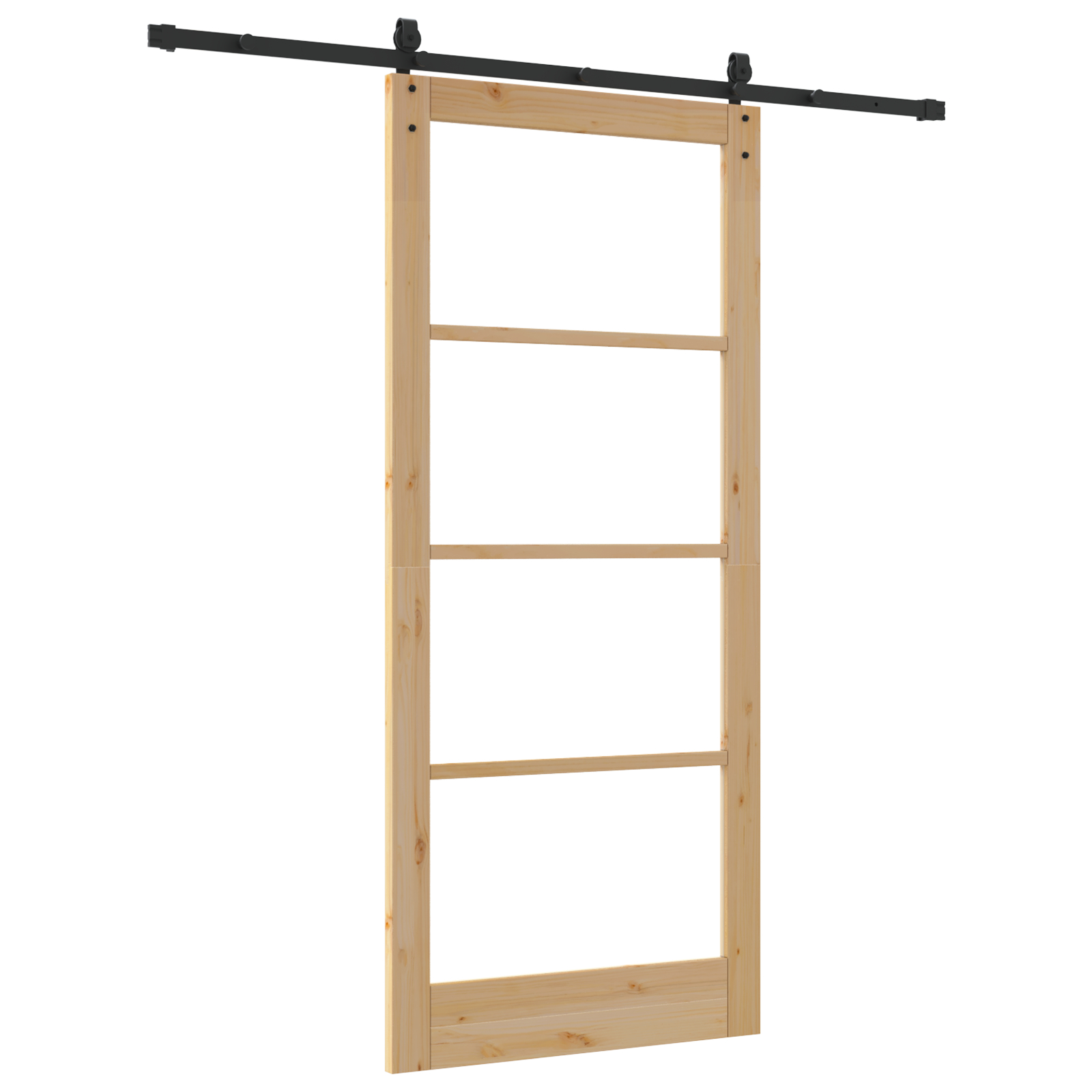 vidaXL Ușă glisantă Manual Maro 93 x 211 cm Lemn și metal