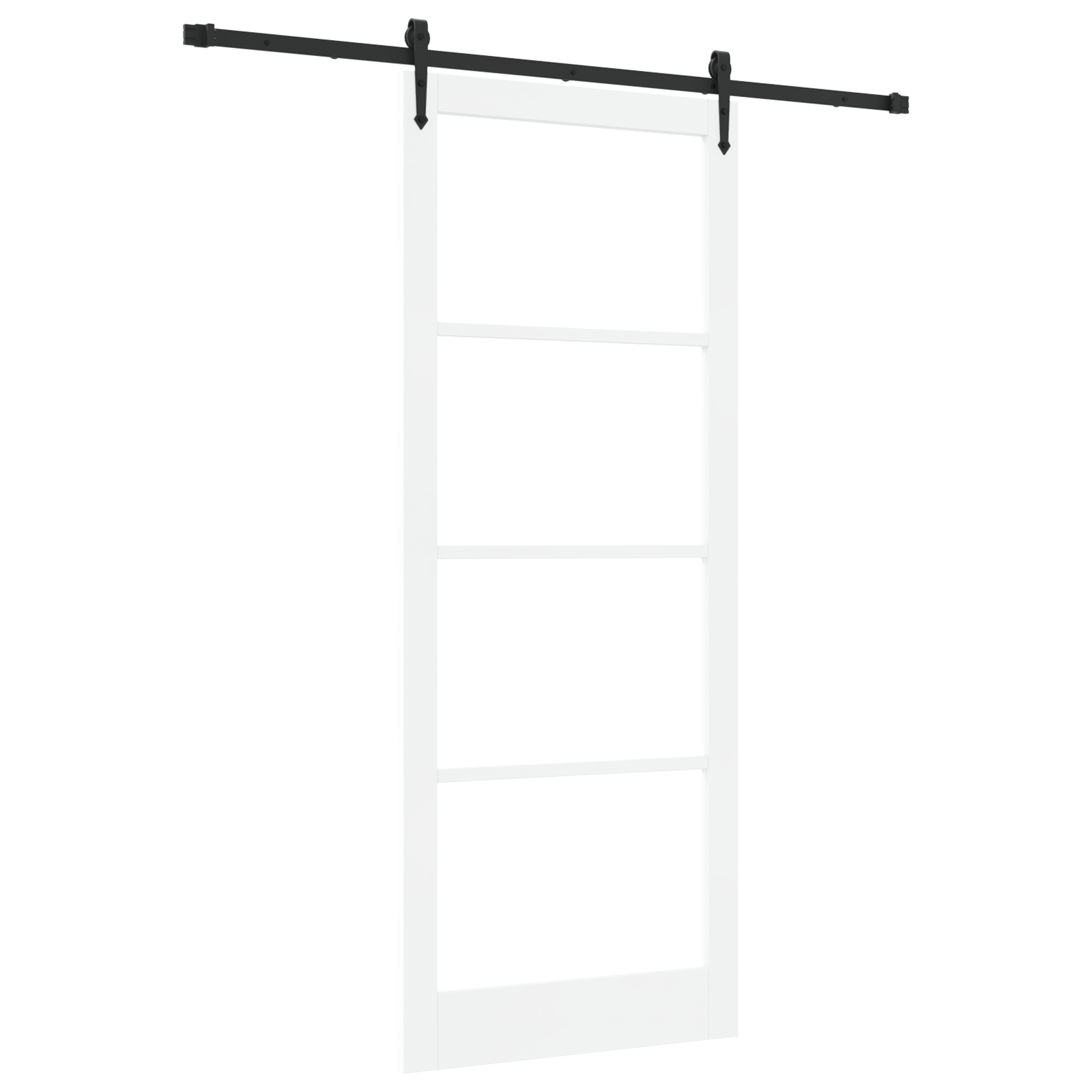 Set Ușă Glisantă vidaXL cu Accesorii Alb 93x232 cm Lemn Solid de Pin Set Ușă Glisantă vidaXL cu Accesorii Alb 93x232 cm Lemn Solid de Pin