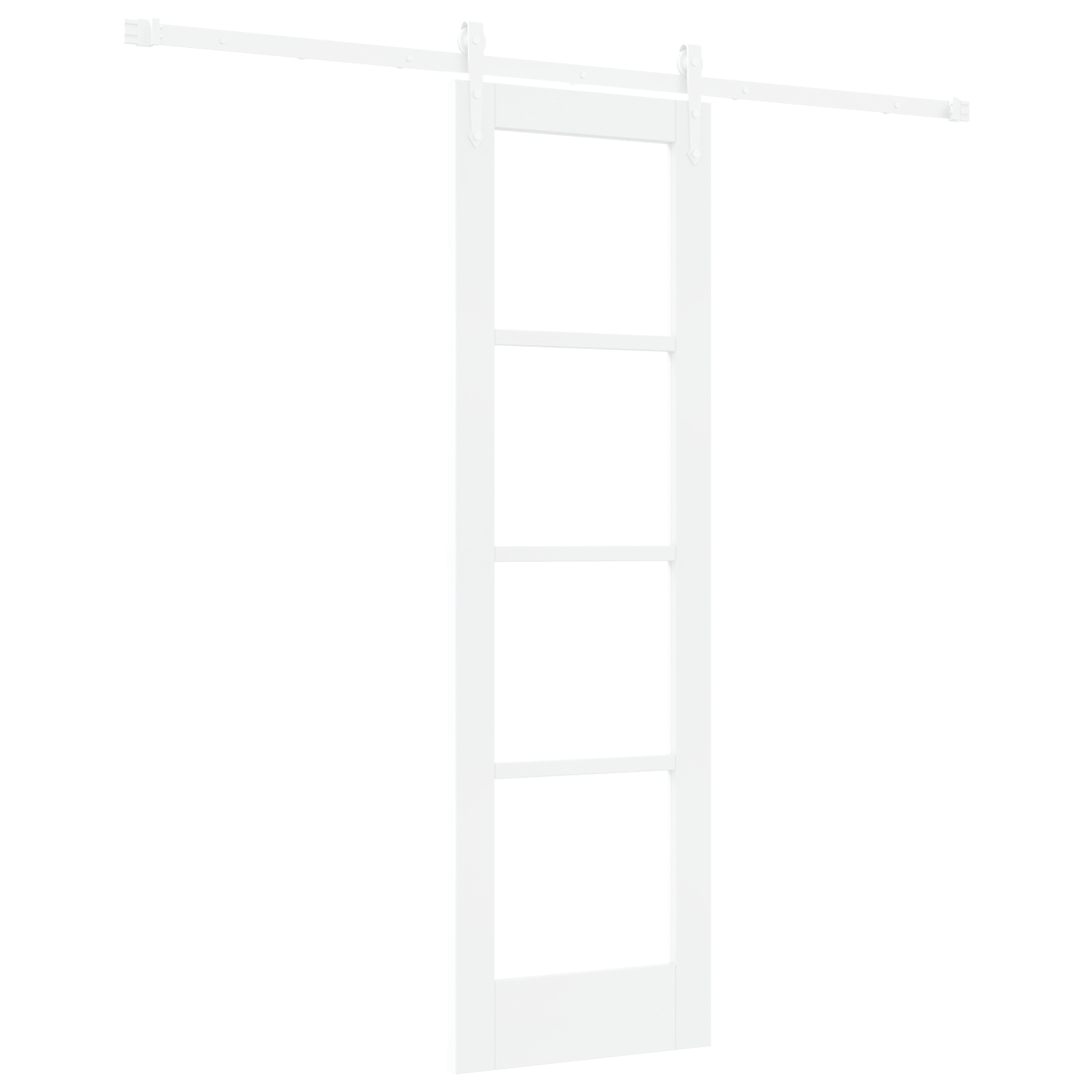 vidaXL Ușă glisantă Manual Alb 61 x 198.5 cm Lemn și metal vidaXL Ușă glisantă Manual Alb 61 x 198.5 cm Lemn și metal