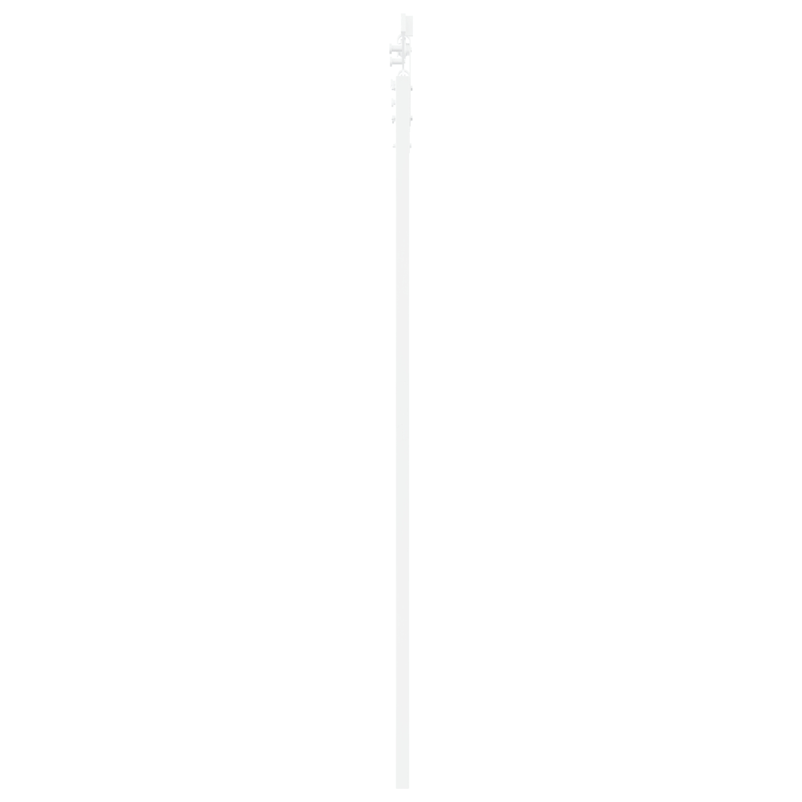 vidaXL Ușă glisantă Manual Alb 73.5 x 198.5 cm Lemn și metal