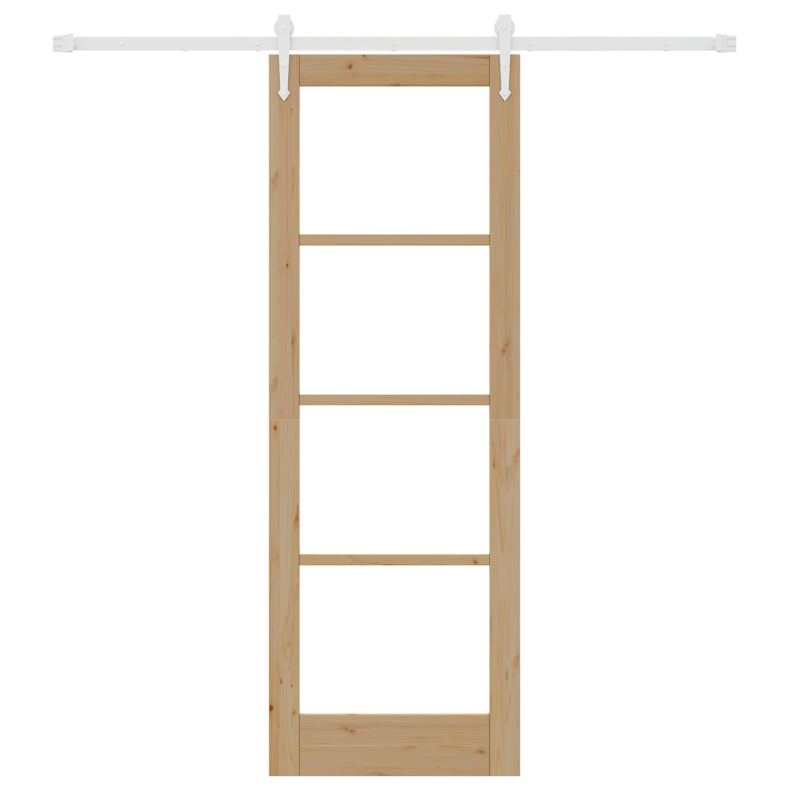 Set ușă glisantă vidaXL cu set de accesorii 73.5x211 cm Lemn masiv de pin