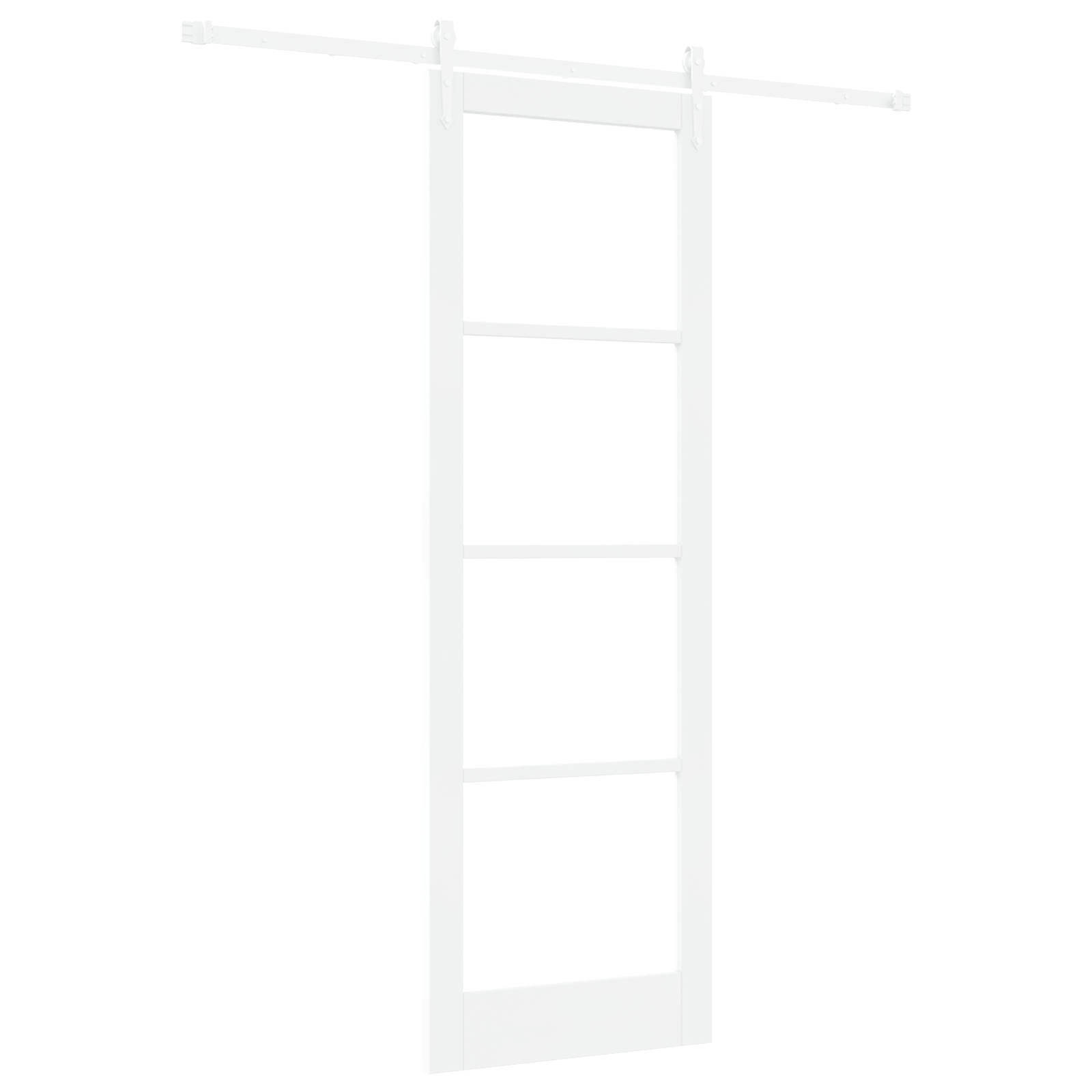 vidaXL Ușă glisantă Manual Alb 78 x 232 cm Lemn și metal vidaXL Ușă glisantă Manual Alb 78 x 232 cm Lemn și metal