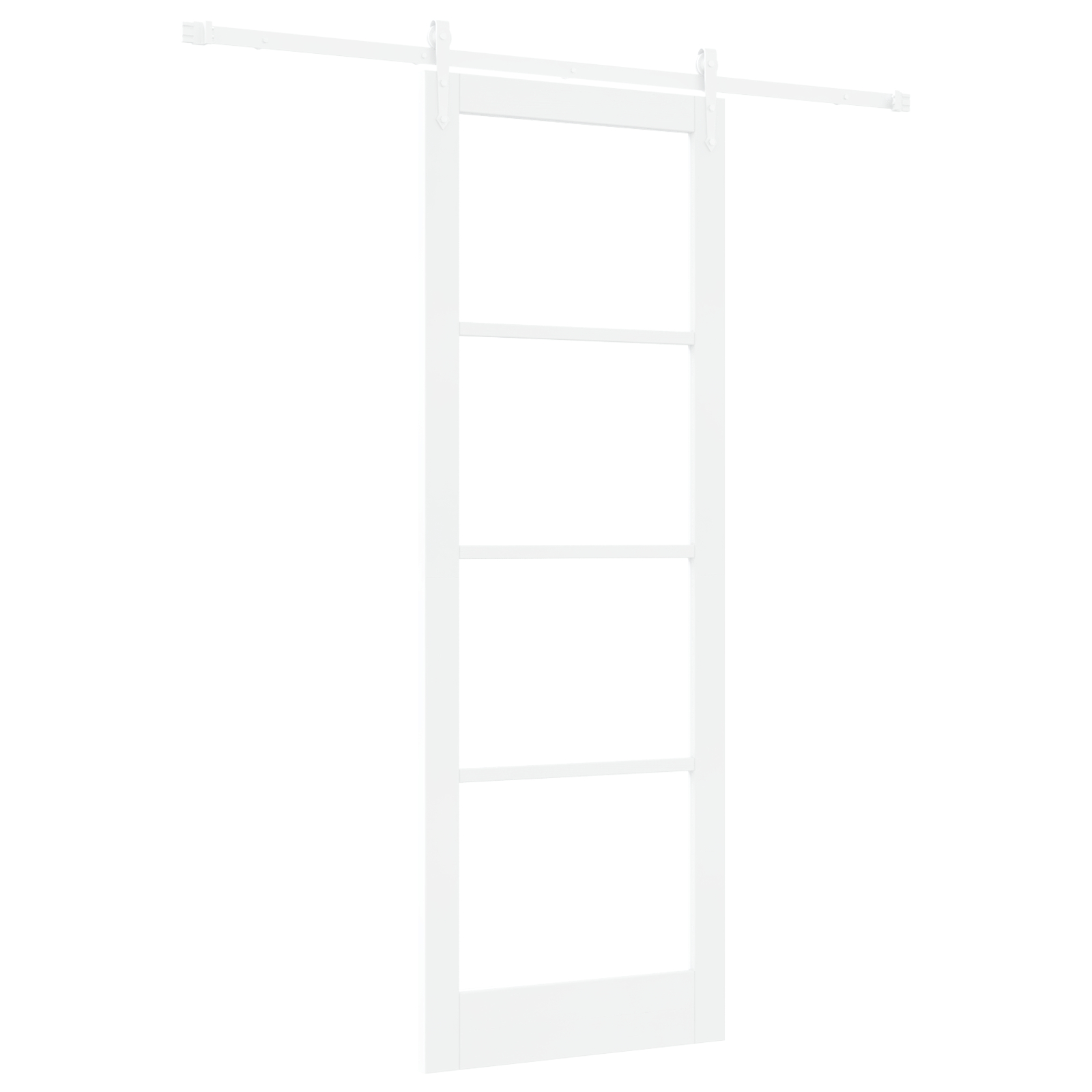 vidaXL Ușă glisantă Manual Alb 83 x 232 cm Lemn și metal vidaXL Ușă glisantă Manual Alb 83 x 232 cm Lemn și metal