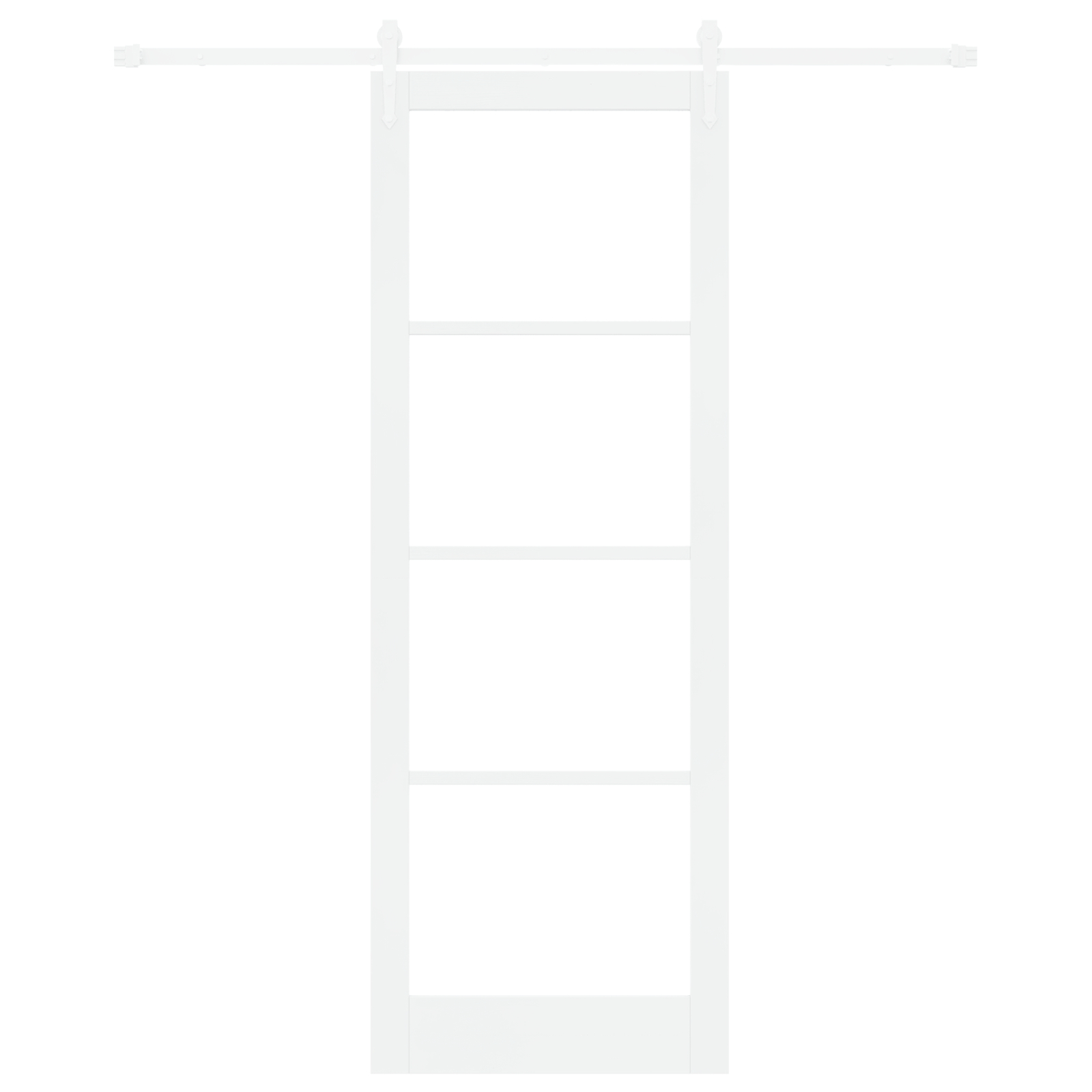 vidaXL Ușă glisantă Manual Alb 83 x 232 cm Lemn și metal vidaXL Ușă glisantă Manual Alb 83 x 232 cm Lemn și metal