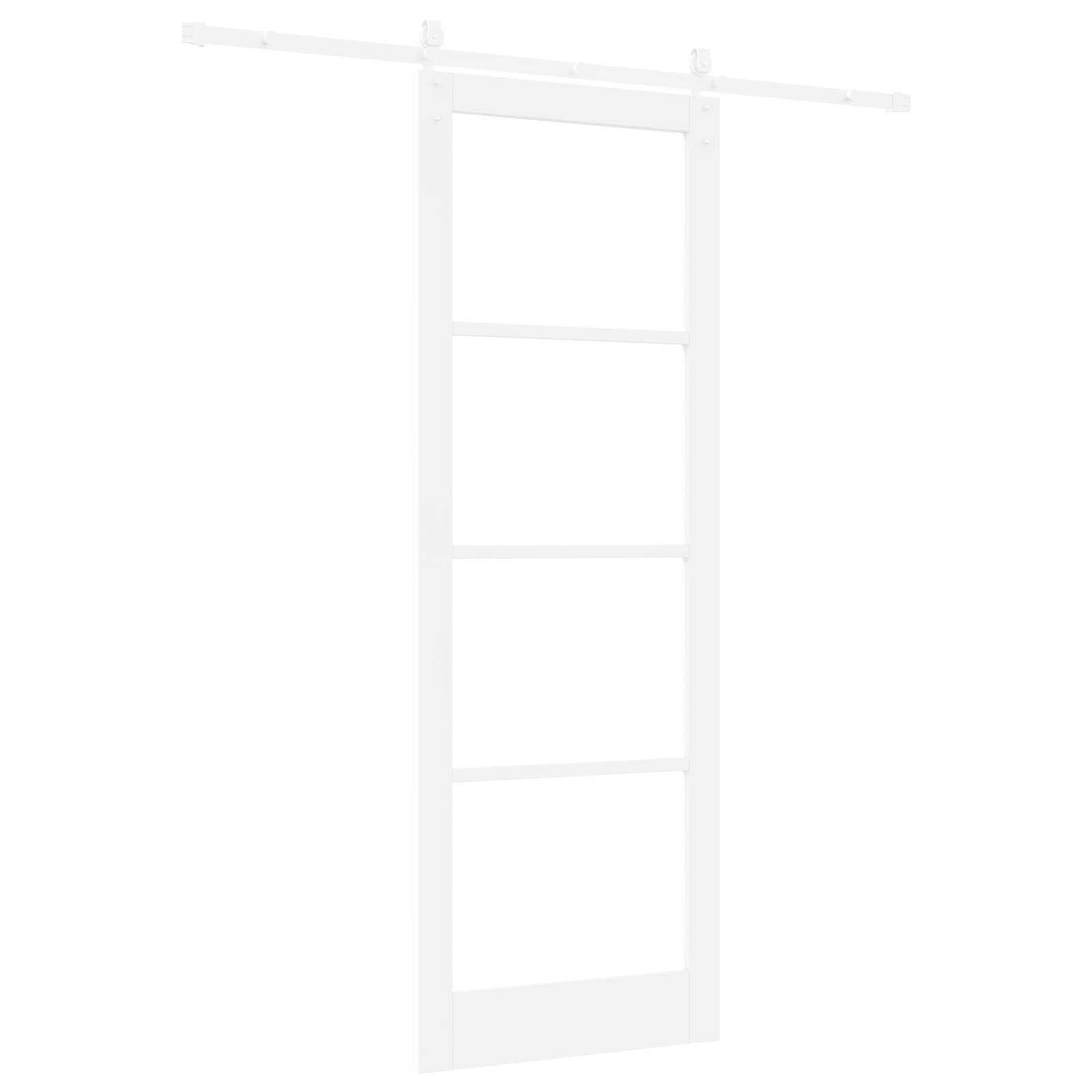 vidaXL Ușă glisantă Manual Alb 83 x 232 cm Lemn și metal vidaXL Ușă glisantă Manual Alb 83 x 232 cm Lemn și metal