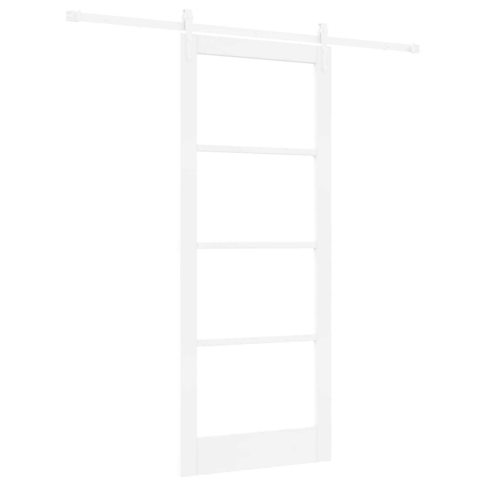 vidaXL Ușă glisantă Manual Alb 86 x 211 cm Lemn și metal vidaXL Ușă glisantă Manual Alb 86 x 211 cm Lemn și metal