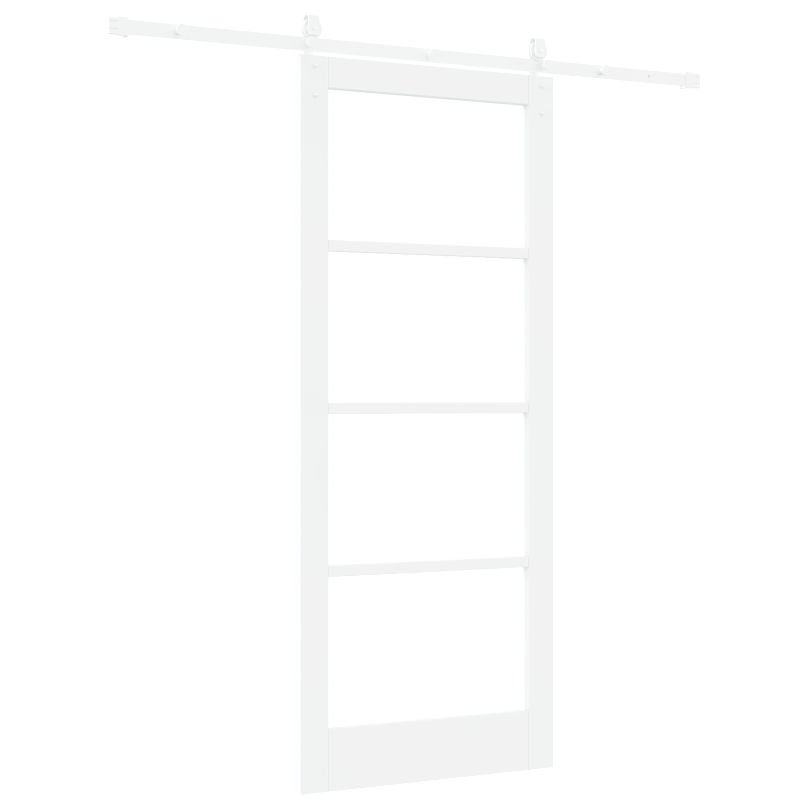 vidaXL Ușă glisantă Manual Alb 86 x 211 cm Lemn și metal vidaXL Ușă glisantă Manual Alb 86 x 211 cm Lemn și metal
