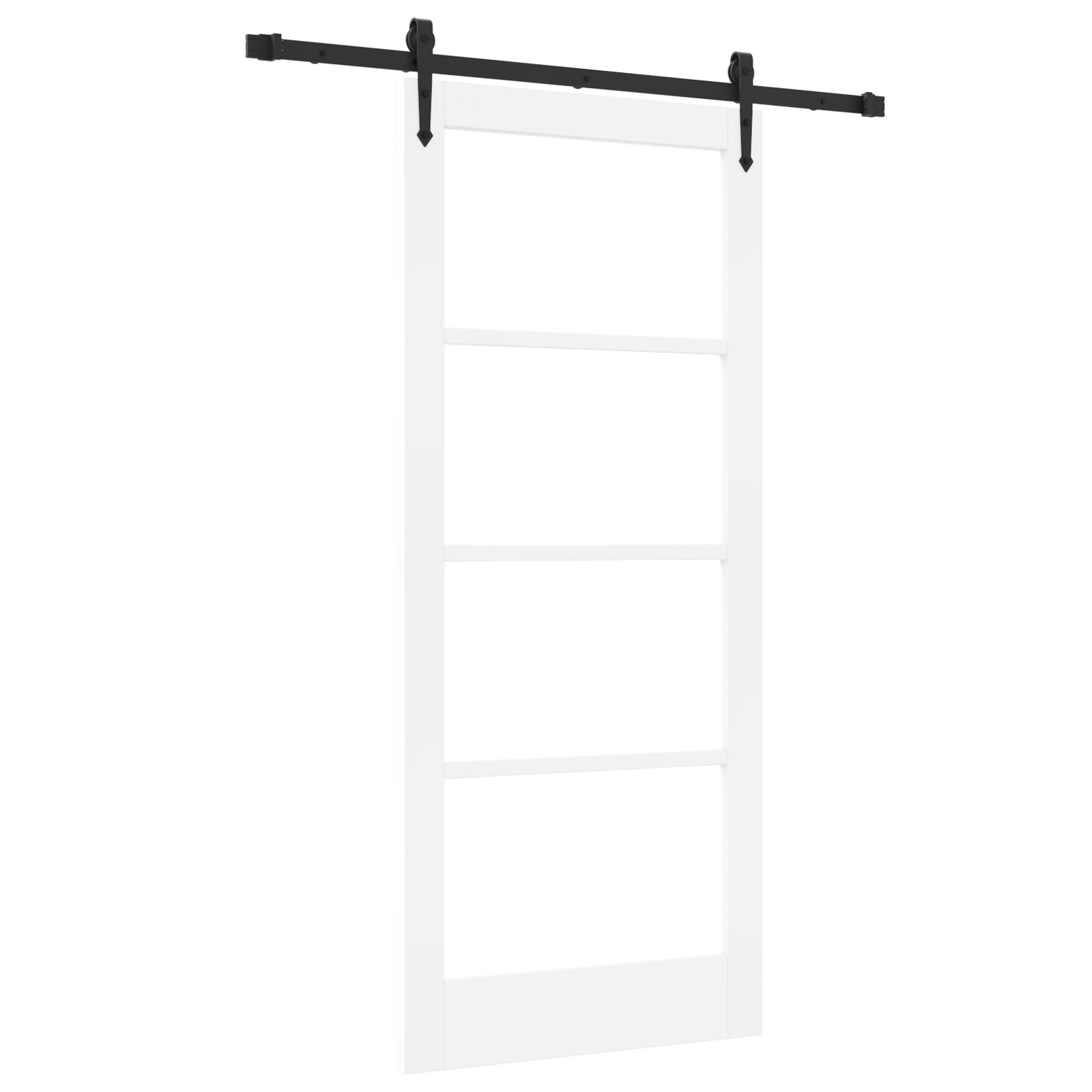 vidaXL Ușă glisantă Manual ORKDAL Alb 86 x 198.5 cm Lemn și metal vidaXL Ușă glisantă Manual ORKDAL Alb 86 x 198.5 cm Lemn și metal
