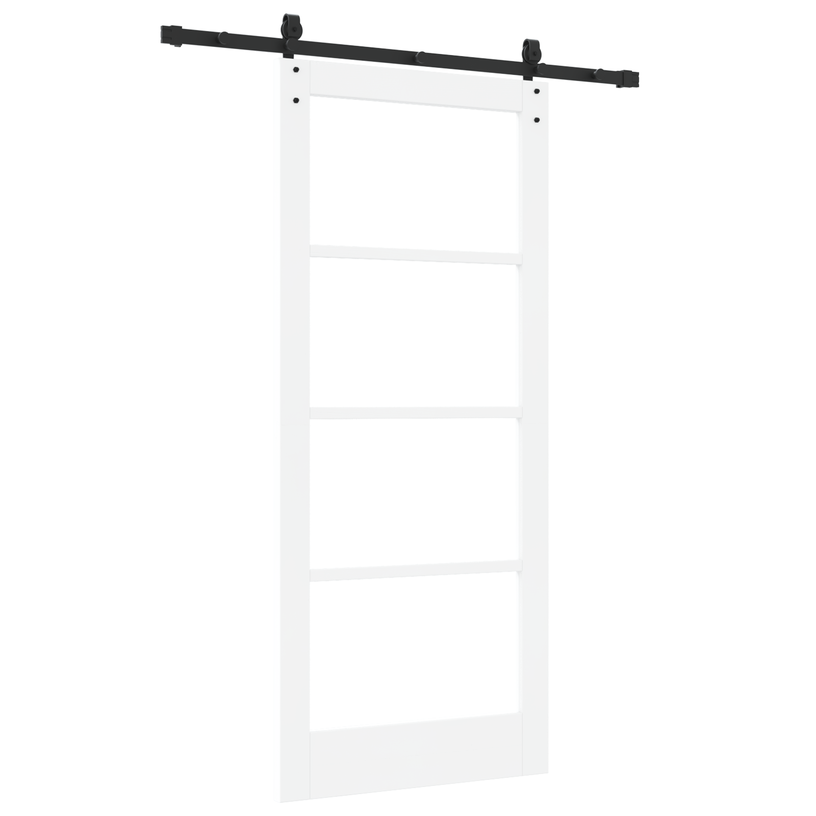 vidaXL Ușă glisantă Manual ORKDAL Alb 86 x 198.5 cm Lemn și metal vidaXL Ușă glisantă Manual ORKDAL Alb 86 x 198.5 cm Lemn și metal