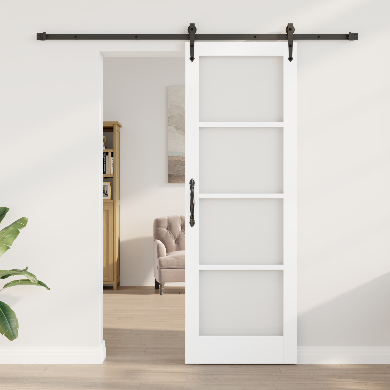 Ușa glisantă vidaXL cu set de accesorii 'ORKDAL'Alb 73.5x211 cm Ușa glisantă vidaXL cu set de accesorii 'ORKDAL'Alb 73.5x211 cm