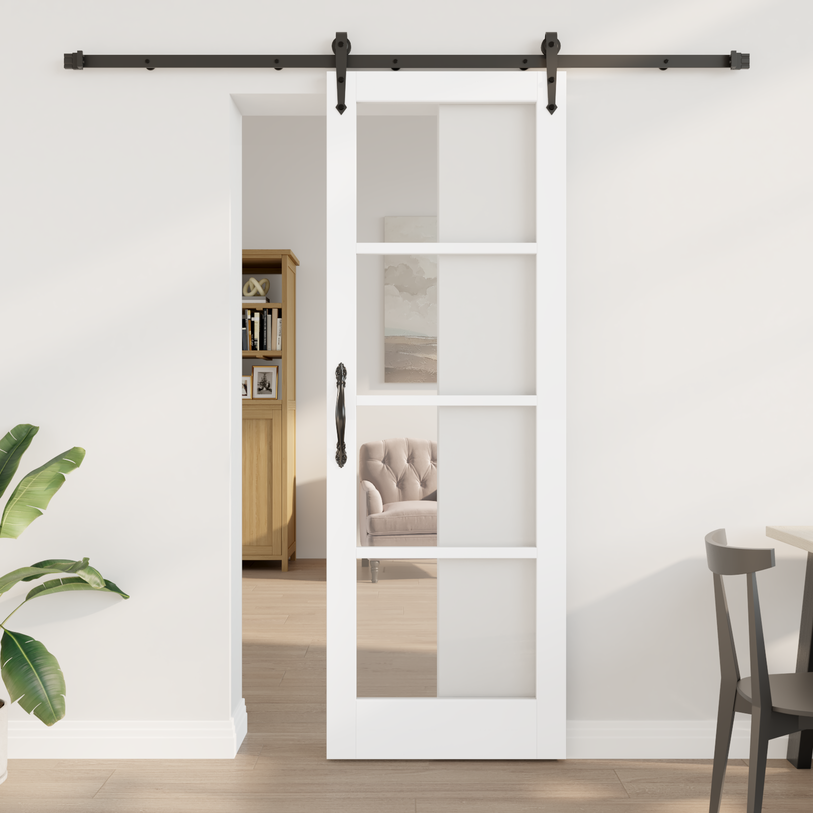 Ușa glisantă vidaXL cu set de accesorii 'ORKDAL'Alb 73.5x211 cm Ușa glisantă vidaXL cu set de accesorii 'ORKDAL'Alb 73.5x211 cm
