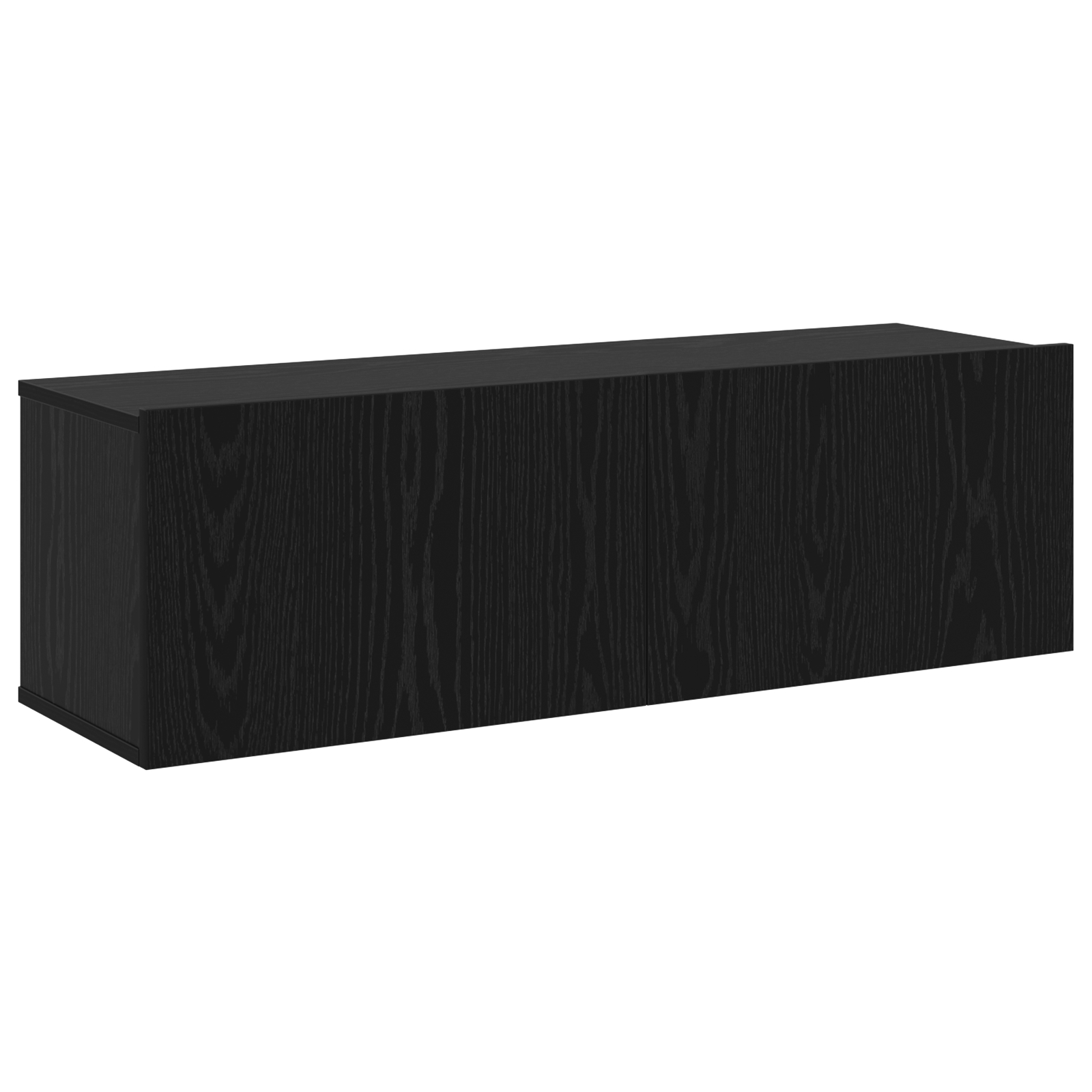 vidaXL Set Dulapuri TV Pe perete 3 pcs Stejar negru 200 x 30 x 30 cm vidaXL Set Dulapuri TV Pe perete 3 pcs Stejar negru 200 x 30 x 30 cm