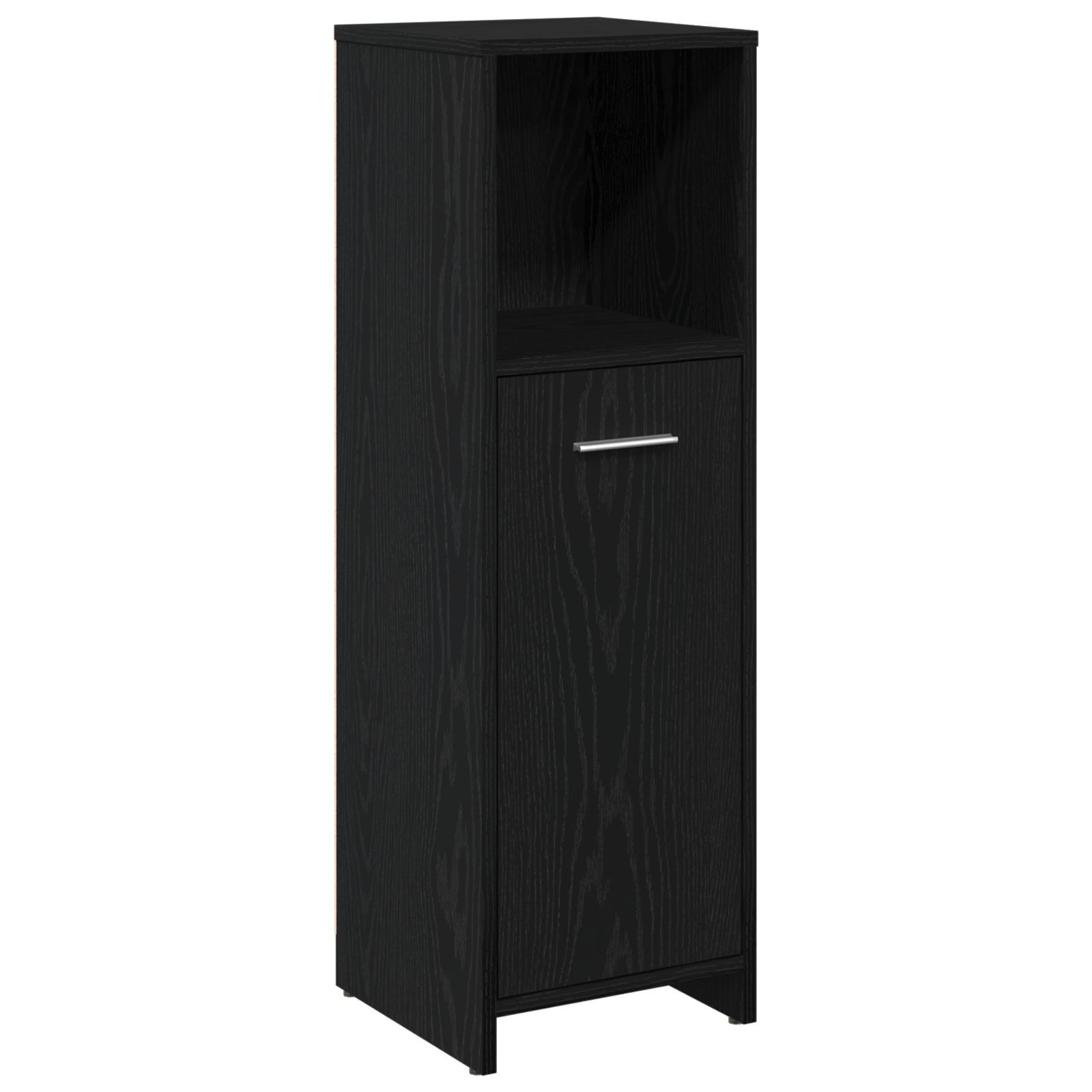 vidaXL Set Mobilier Baie Pe perete 3 pcs Stejar Negru 60 x 33 x 60 cm vidaXL Set Mobilier Baie Pe perete 3 pcs Stejar Negru 60 x 33 x 60 cm
