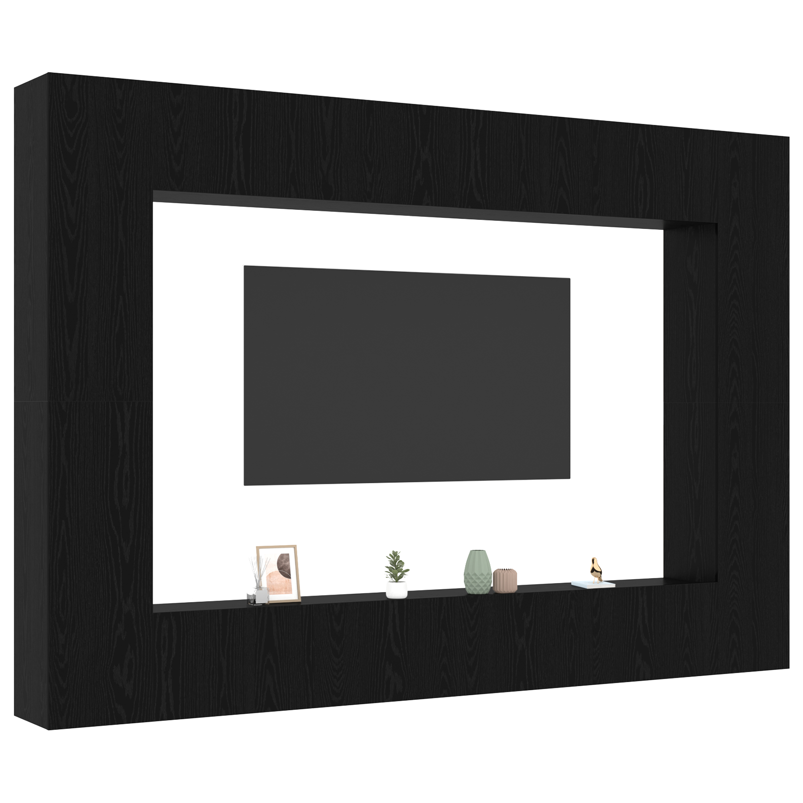 vidaXL Set comodă TV 8 pcs Stejar negru 100 x 30 x 30 cm Lemn compozit vidaXL Set comodă TV 8 pcs Stejar negru 100 x 30 x 30 cm Lemn compozit