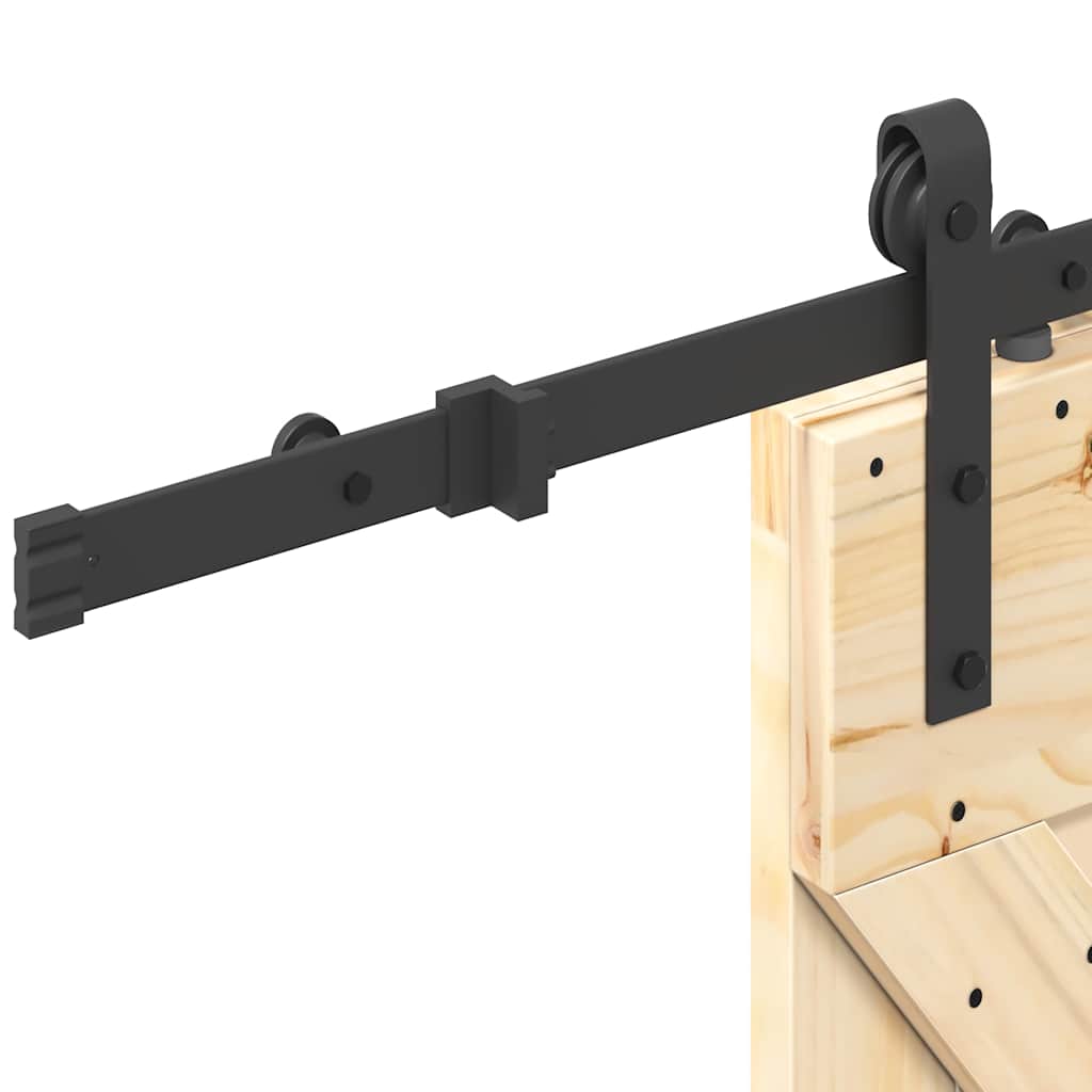vidaXL Ușă glisantă cu set de feronerie 85x210 cm, lemn masiv de pin vidaXL Ușă glisantă cu set de feronerie 85x210 cm, lemn masiv de pin