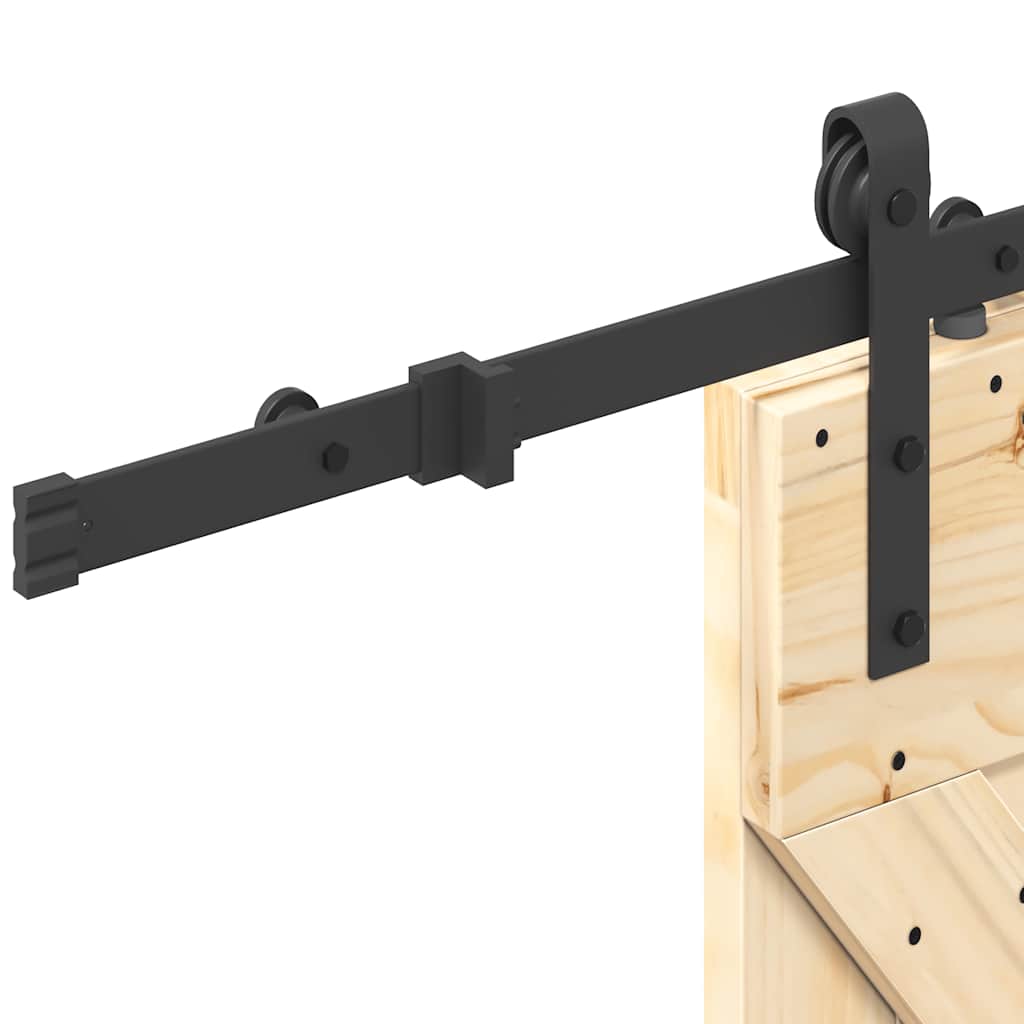 vidaXL Ușă glisantă cu set de feronerie 85x210 cm, lemn masiv de pin vidaXL Ușă glisantă cu set de feronerie 85x210 cm, lemn masiv de pin