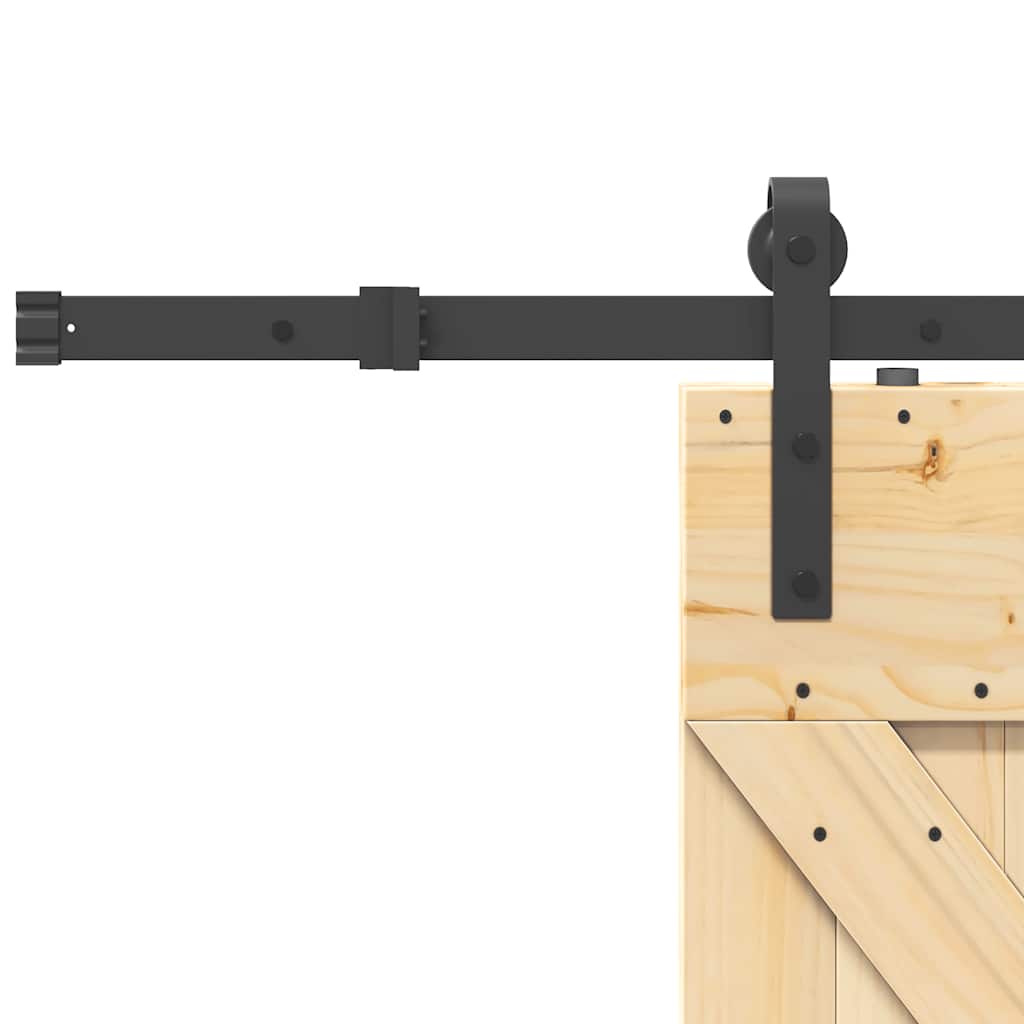 vidaXL Ușă glisantă cu set de feronerie 85x210 cm, lemn masiv de pin vidaXL Ușă glisantă cu set de feronerie 85x210 cm, lemn masiv de pin